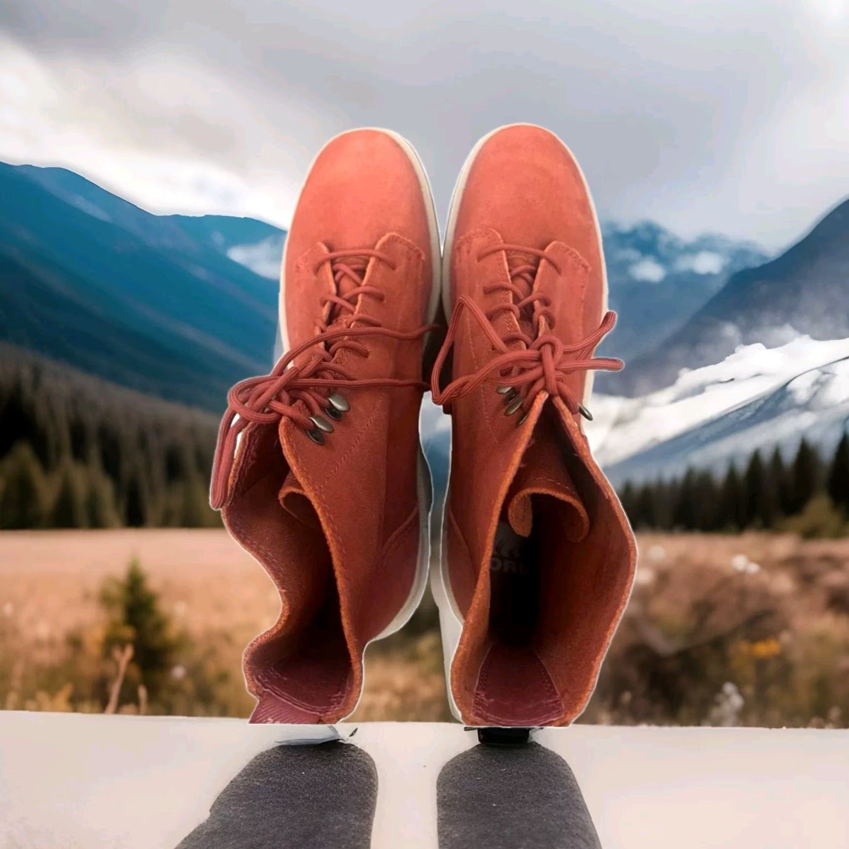 SOREL VINTAGE NWOT Sorel Hi-Line Boots Women Orange Waterproof Lace-Up 9 Hallmark: Mid-Calf? Size US 9 / IT 39 - 6 Thumbnail