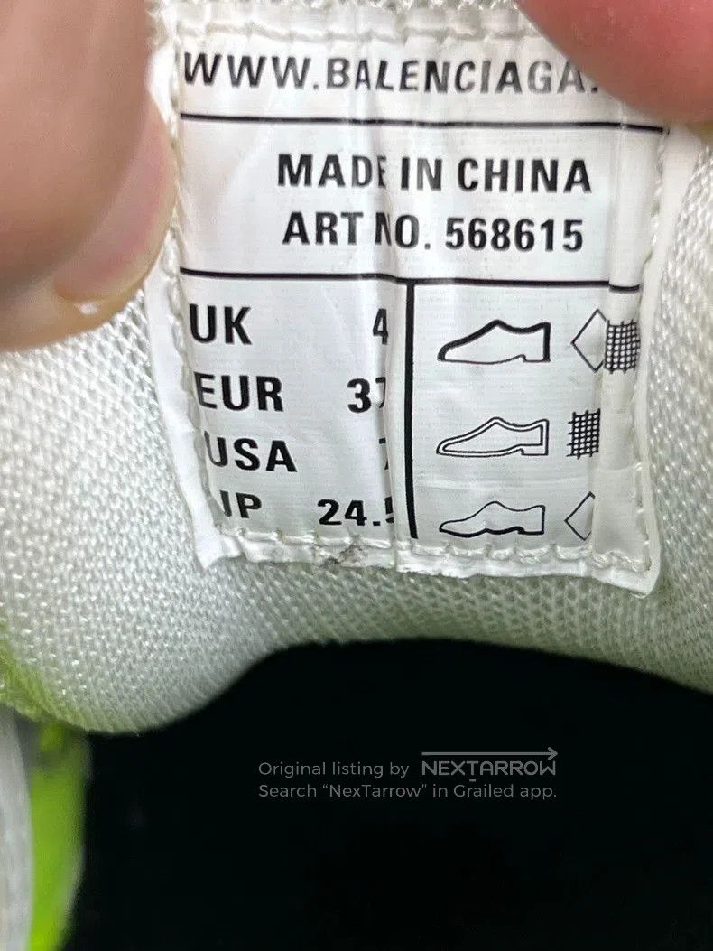 Balenciaga Balenciaga Track 2.0 White Green Sneakers. Size US 5 / EU 37 - 6 Thumbnail