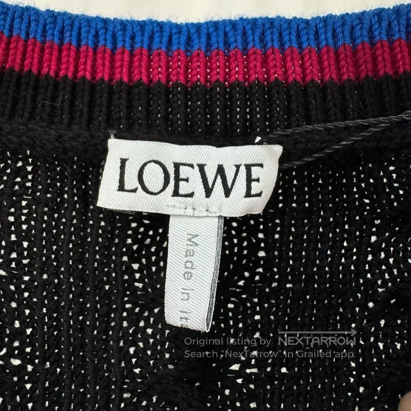 Loewe Loewe Black Embroidered Logo Knit Vest. Size US L / EU 52-54 / 3 - 5 Thumbnail