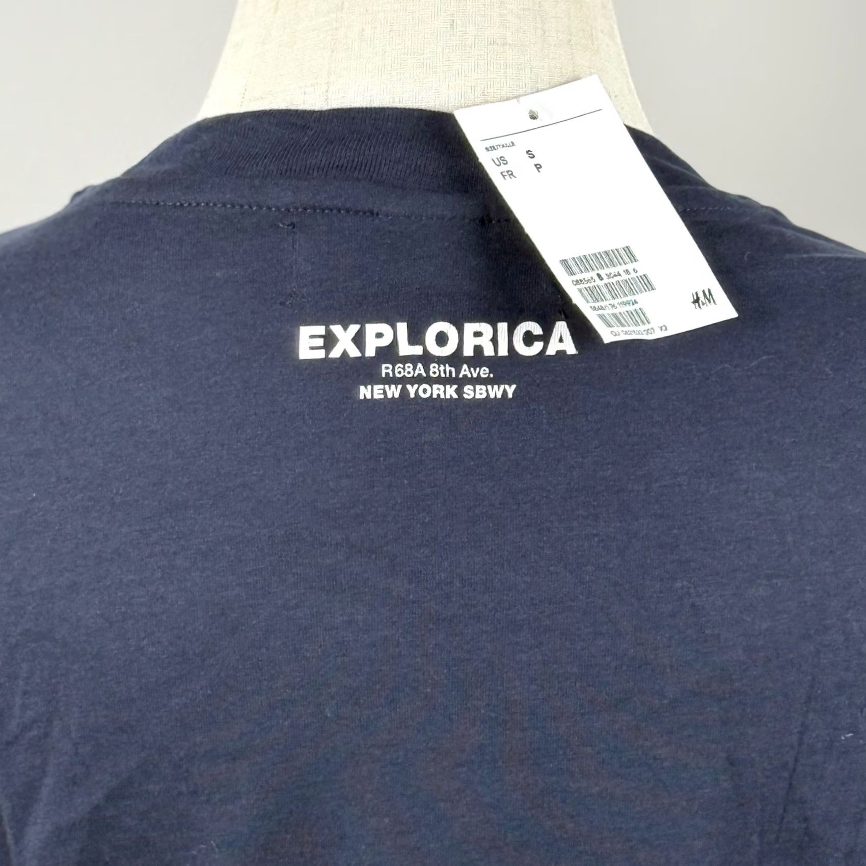 H&M H&M Mens Small T Shirt Blue Explorica New York Subway Graphic Print NWT Souvenir Size US S / EU 44-46 / 1 - 4 Thumbnail