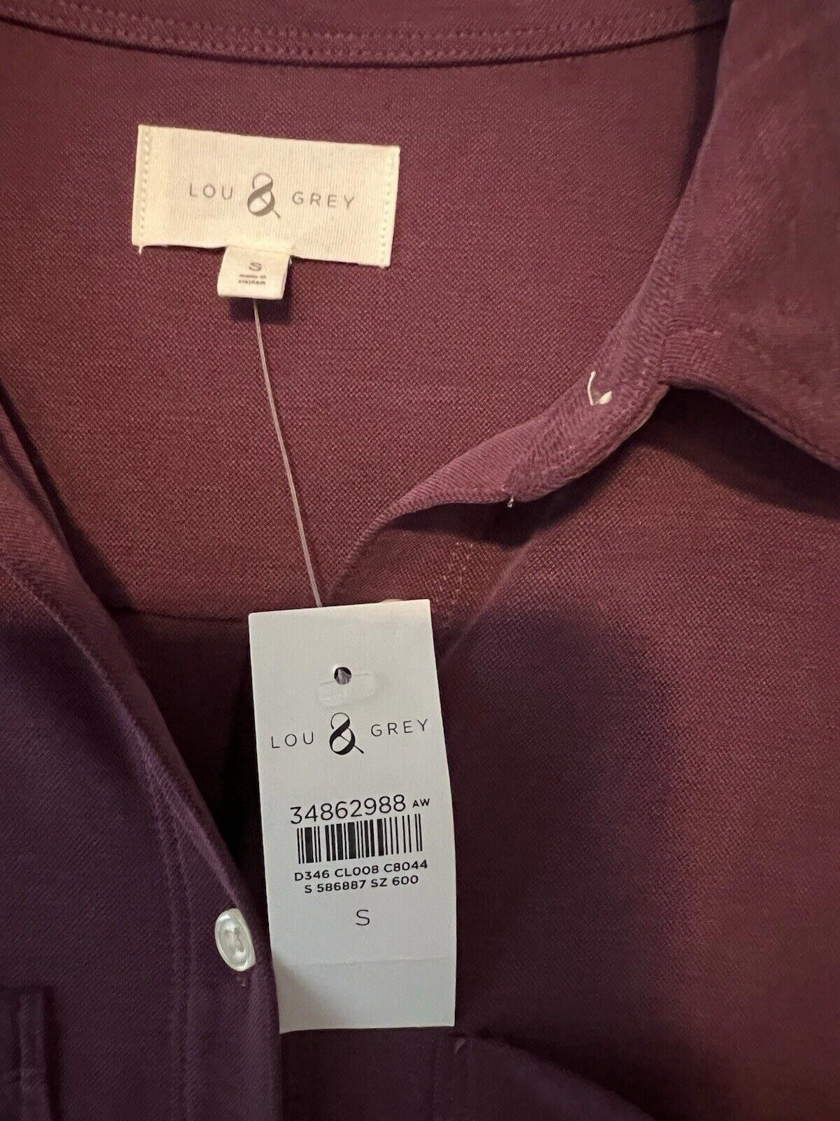 Designer Lou & Grey Sandwashed Sleeveless Romper Italian Plum NWT! Size 28" / US 6 / IT 42 - 5 Thumbnail