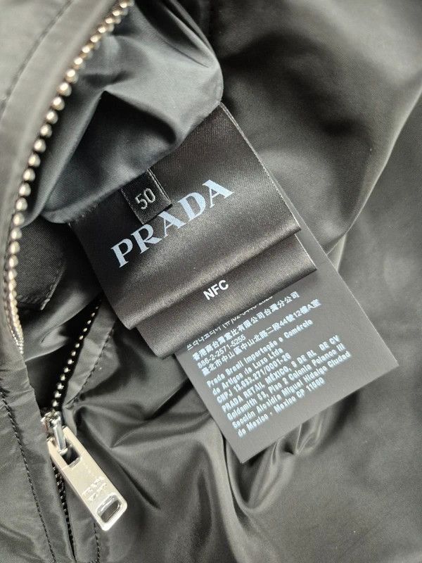Prada Prada Men's Black Re-Nylon Full Zip Hoodie Raincoat Jacket L Size US L / EU 52-54 / 3 - 7 Thumbnail