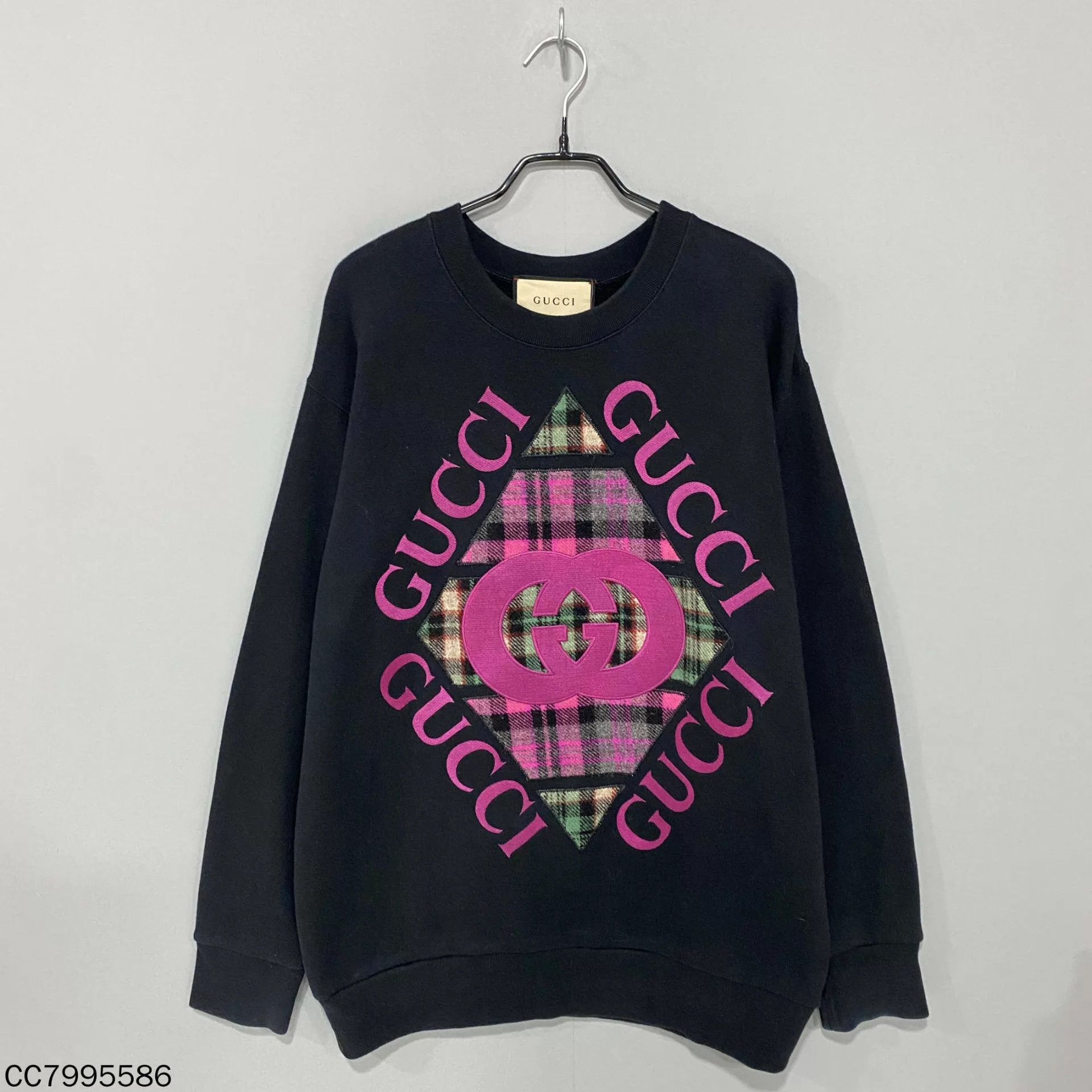 Gucci GUCCI check print logo hoodie XS Size US XS / EU 42 / 0 - 1 Thumbnail