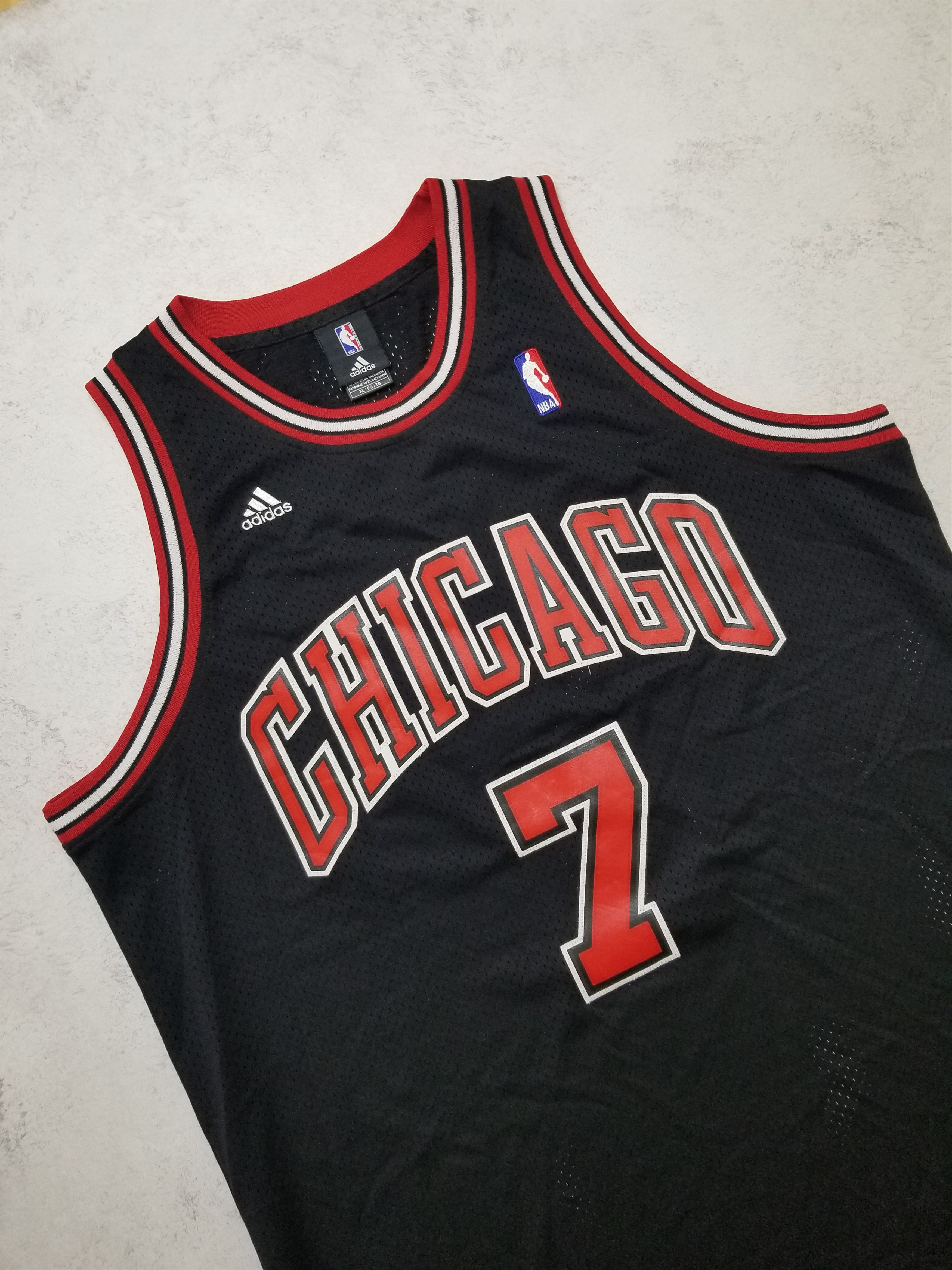 Adidas Adidas Chicago Bulls Ben Gordon #7 NBA Balck Jersey Size US XL / EU 56 / 4 - 16 Thumbnail