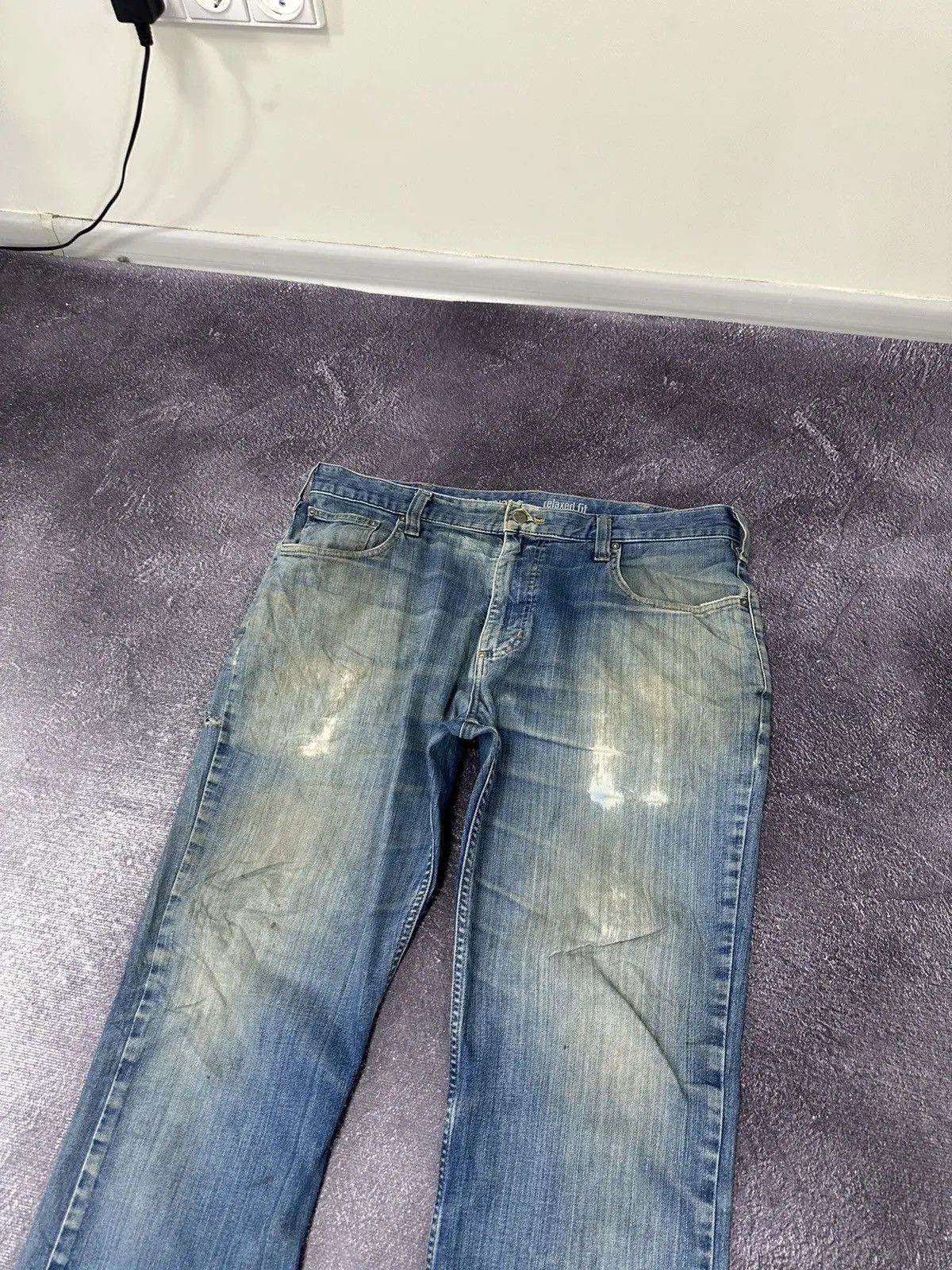 Carhartt × Vintage Vintage Carhartt Relaxed Fit Denim Faded Blue Work Jeans Size US 38 / EU 54 - 8 Thumbnail