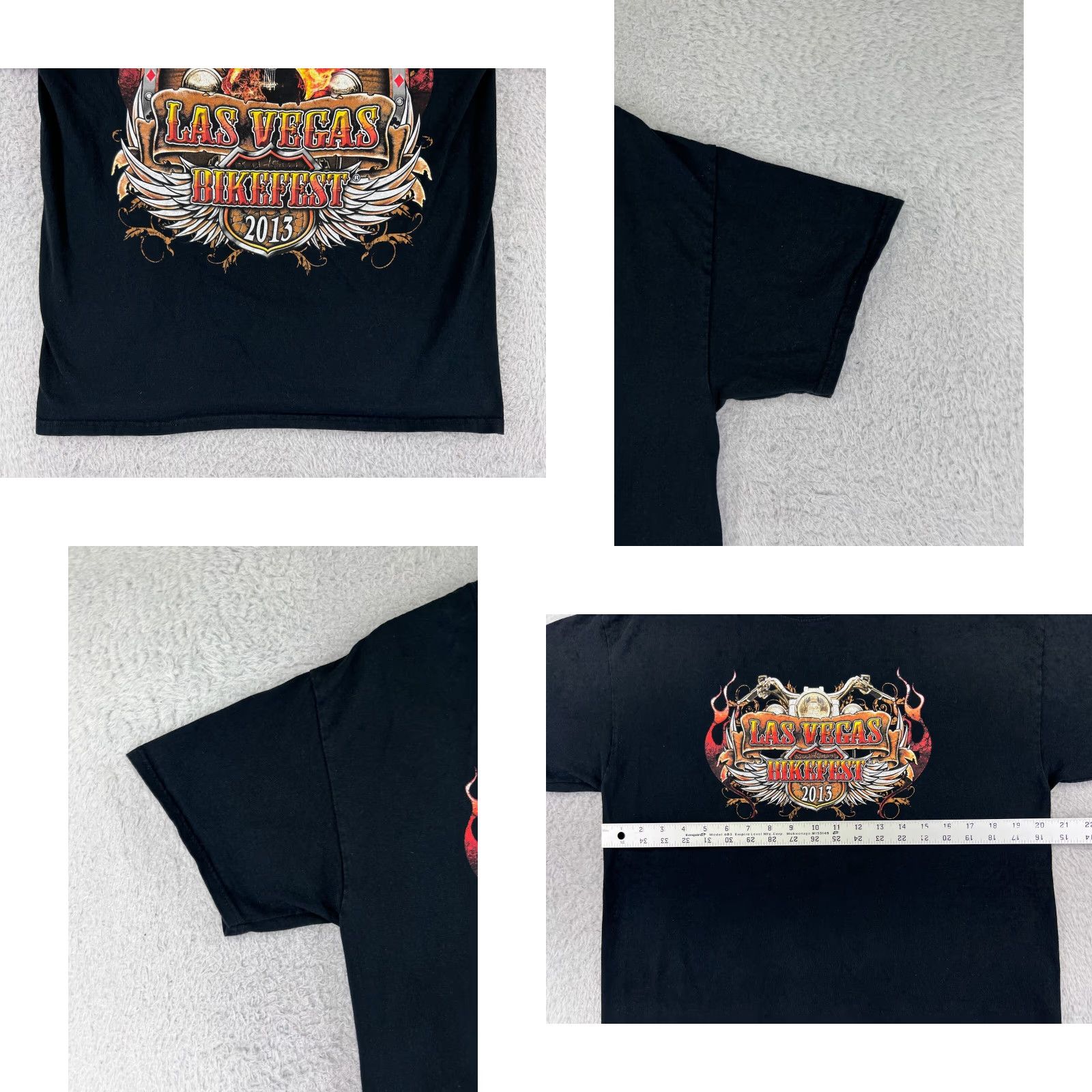 Vintage Bike Week T-Shirt Mens Large Black Cotton Short Sleeve Crew Neck 2013 Motorcycle Music Size US L / EU 52-54 / 3 - 8 Thumbnail
