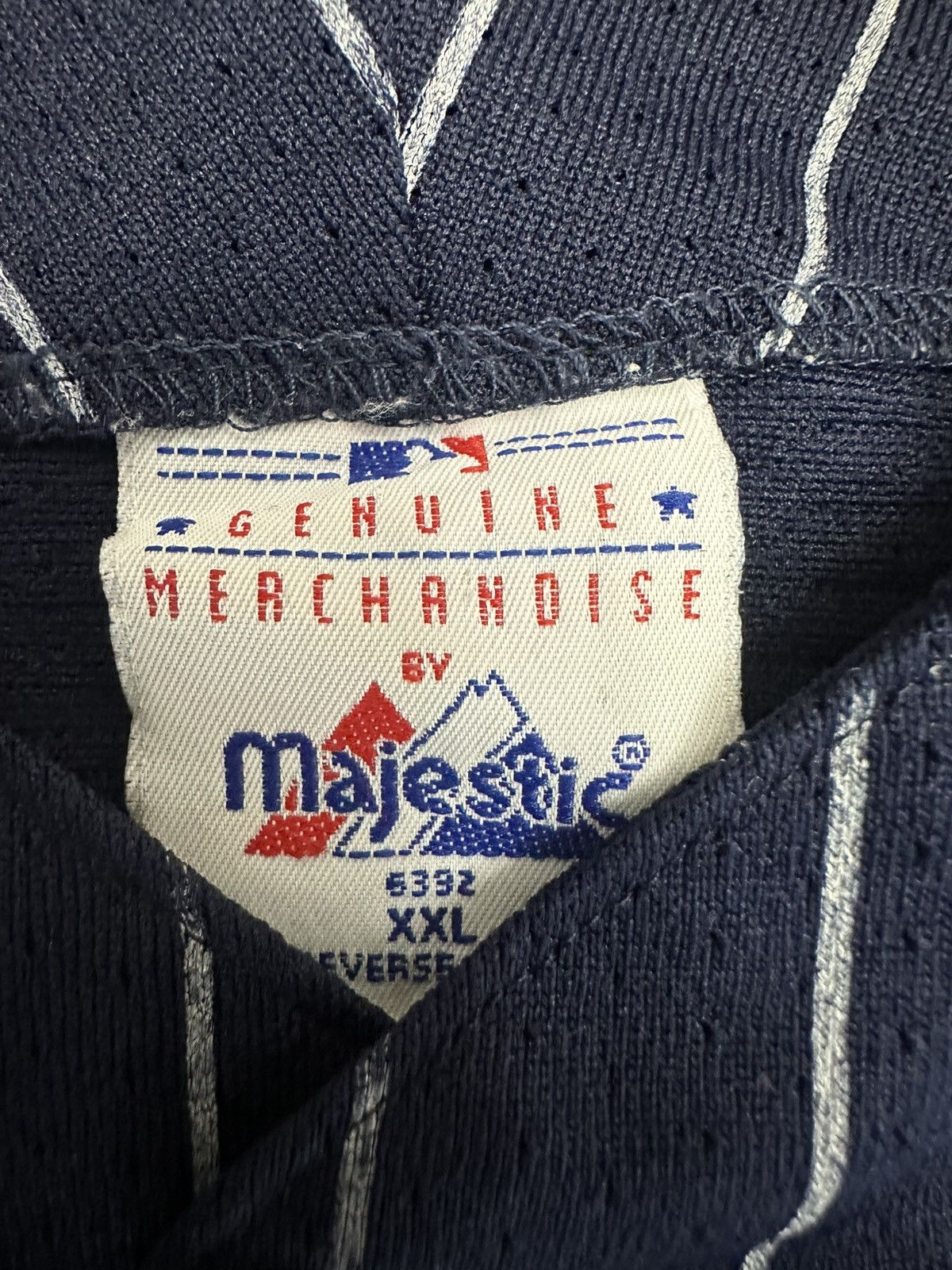 Majestic vintage 1990s Majestic New York Yankees pinstripe Size US XXL / EU 58 / 5 - 7 Thumbnail