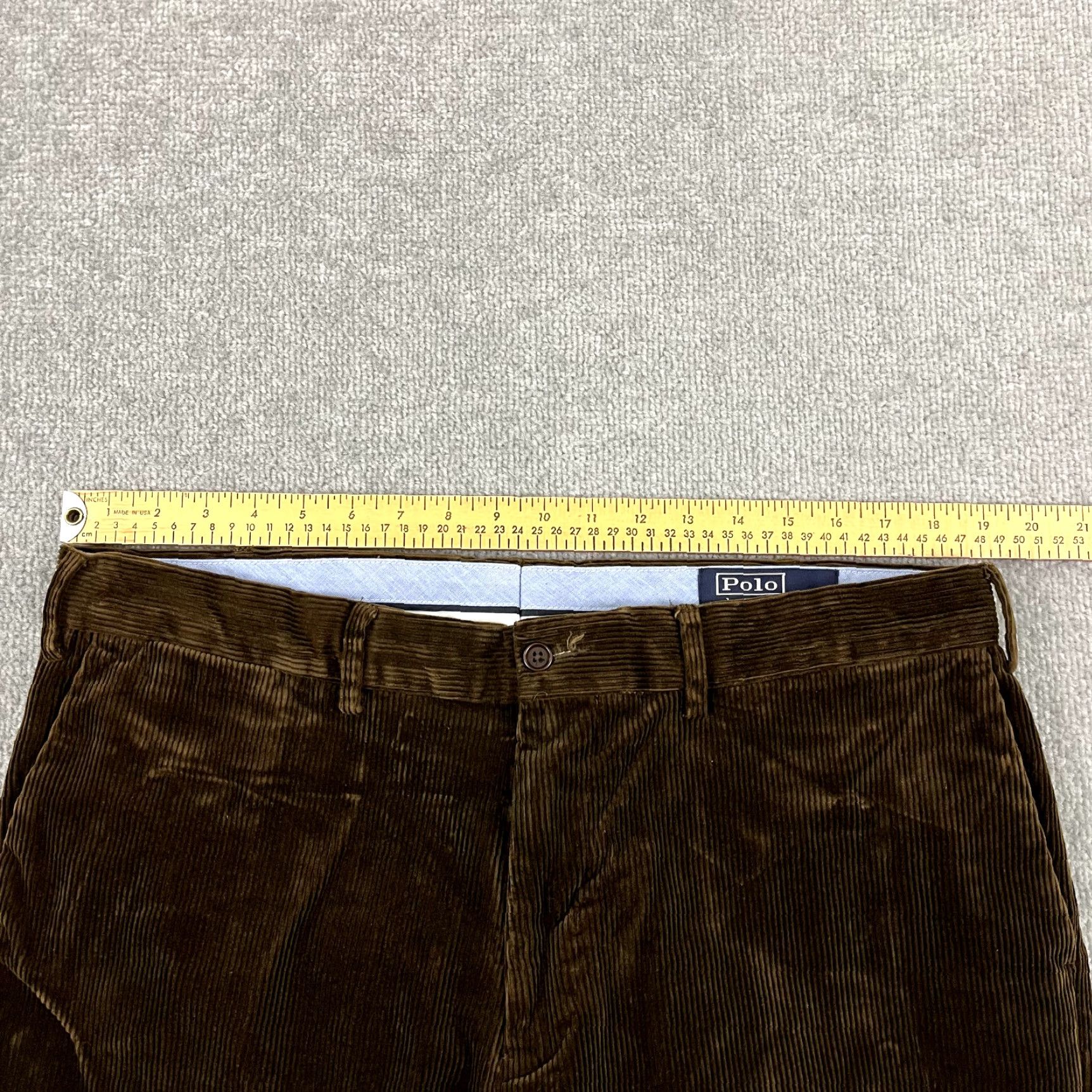Polo Ralph Lauren VINTAGE Polo Ralph Lauren Pants Men 38x30 Corduroy Straight Leg Brown Casual Size US M / EU 48-50 / 2 - 4 Thumbnail