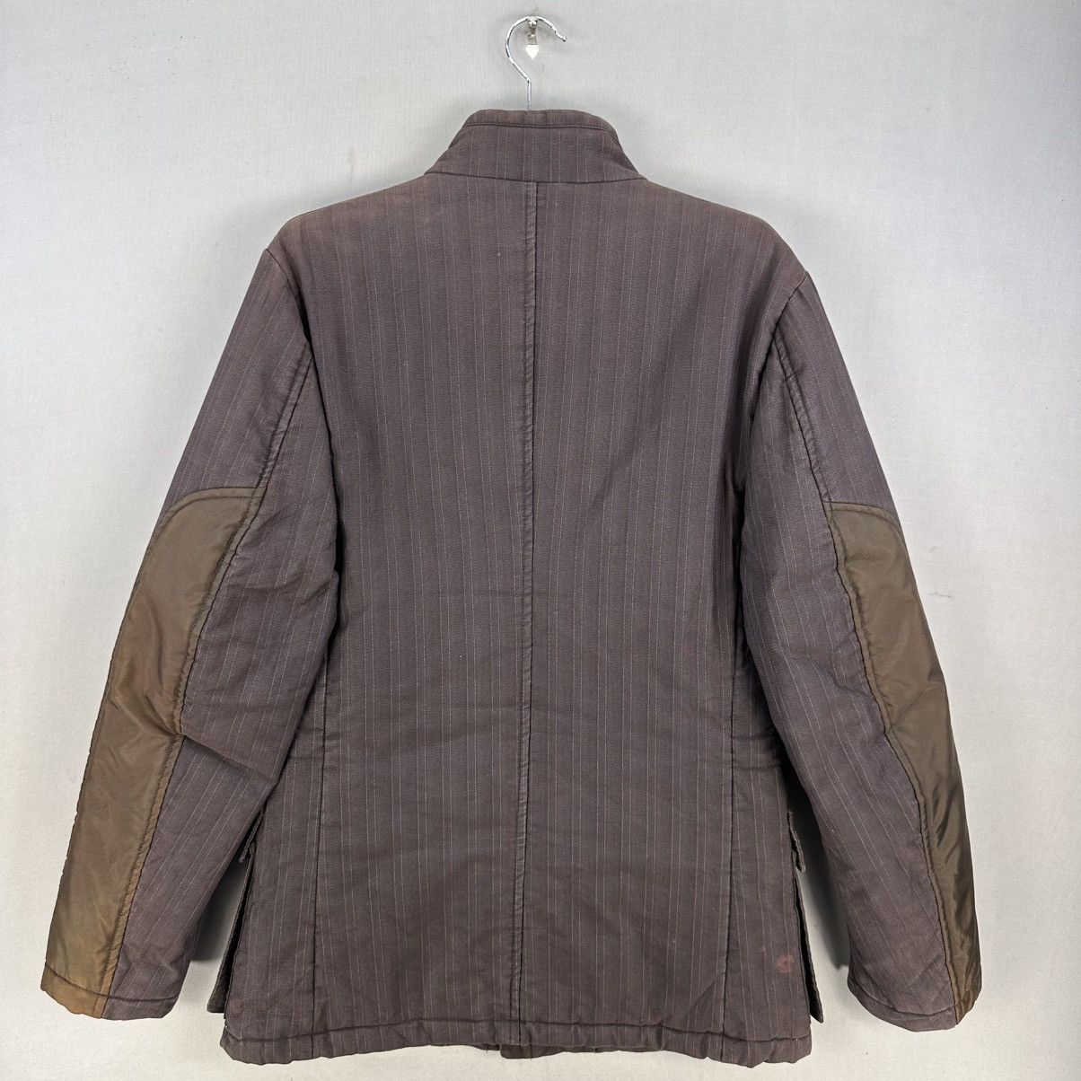 Italia Independent Vintage 90's MADE IN ITALY Striped Jacket by OBLÒ Size US S / EU 44-46 / 1 - 4 Thumbnail