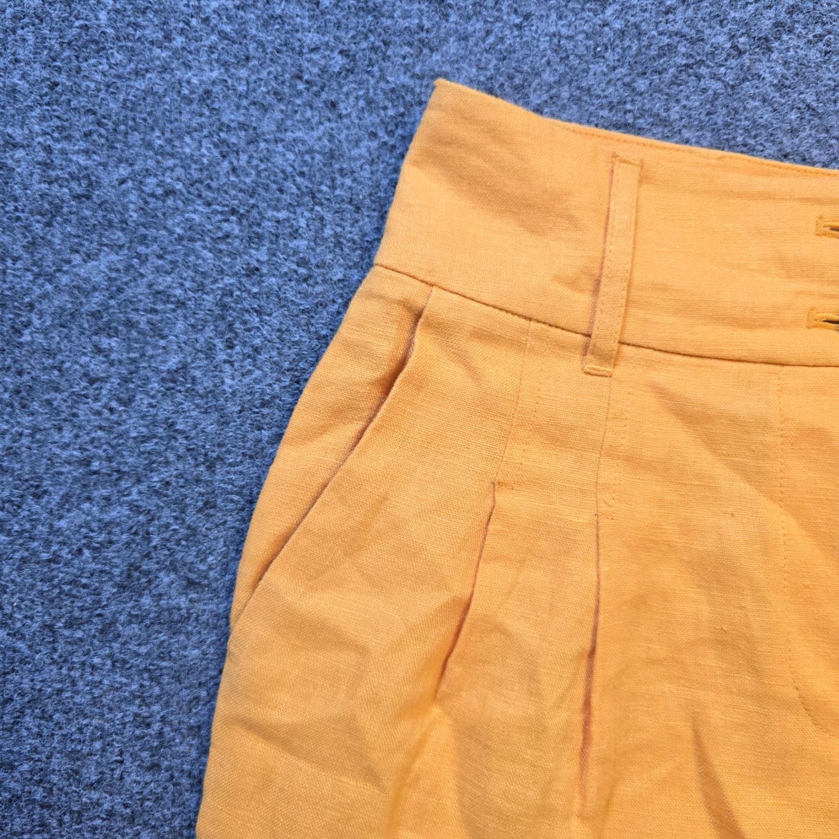 Boden Boden Pants Womens Size 4 Orange Linen Tapered Cuffed Pleated Casual Pants Womens Size 4 Orange Linen Tapered Cuffed Pleated Casual Size 27" / US 4 / IT 40 - 3 Thumbnail
