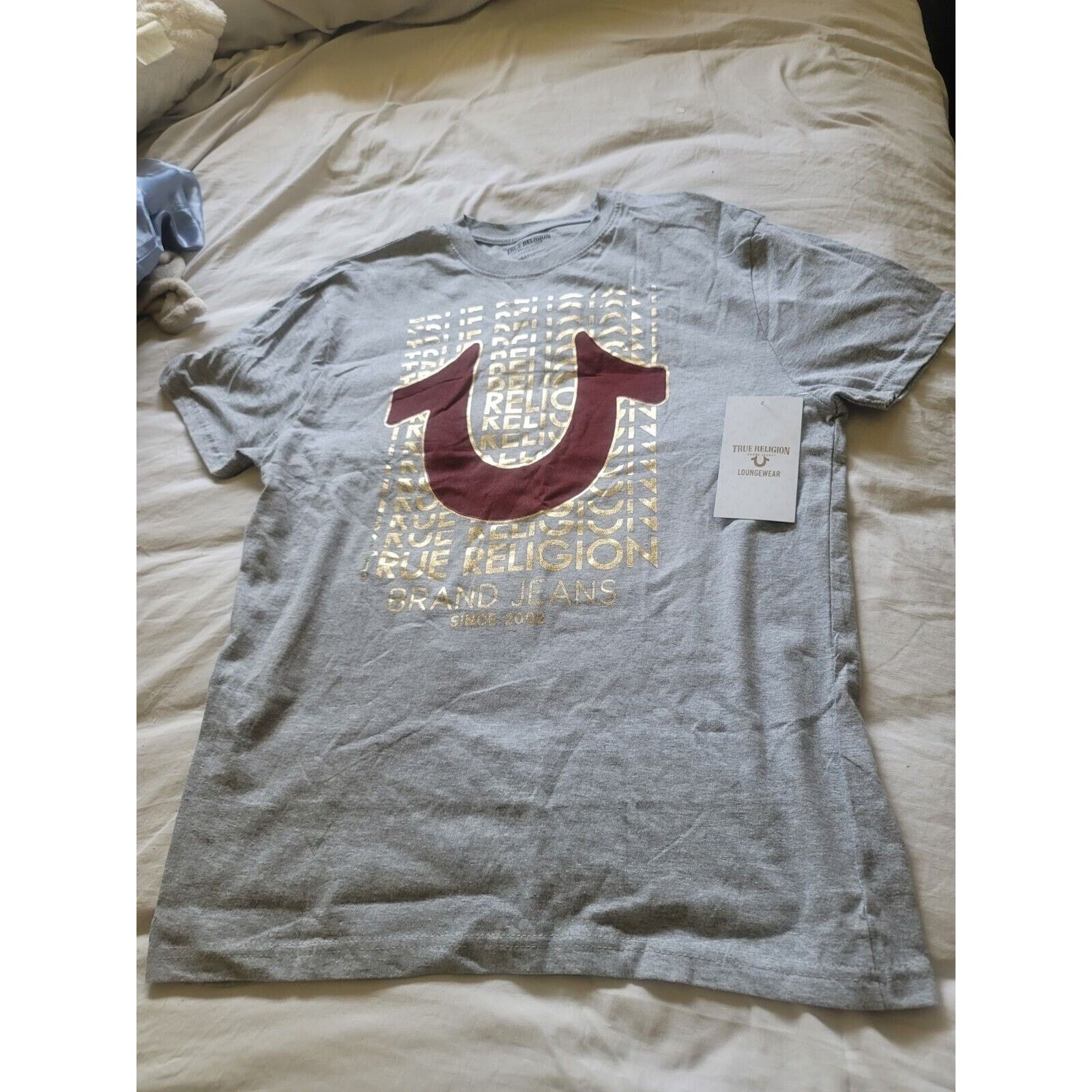True Religion True Religion Loungewear Men’s T-shirt, Gray, Large NWT Size US L / EU 52-54 / 3 - 1 Thumbnail