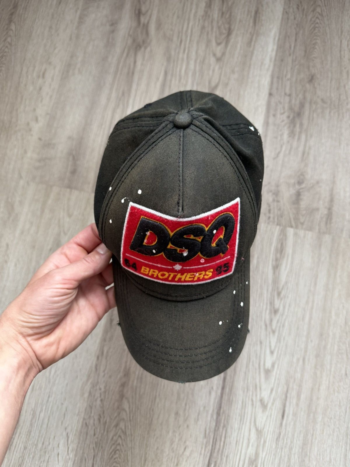 Dsquared2 Dsquared2 Black Baseball Cap AUTHENTIC distressed sun faded Size ONE SIZE - 23 Thumbnail