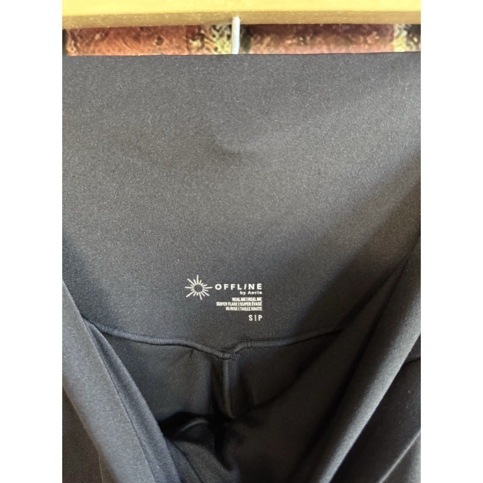 Vintage Offline Aerie Womens Leggings Flared Black Size S Etc? Size 28" / US 6 / IT 42 - 3 Thumbnail