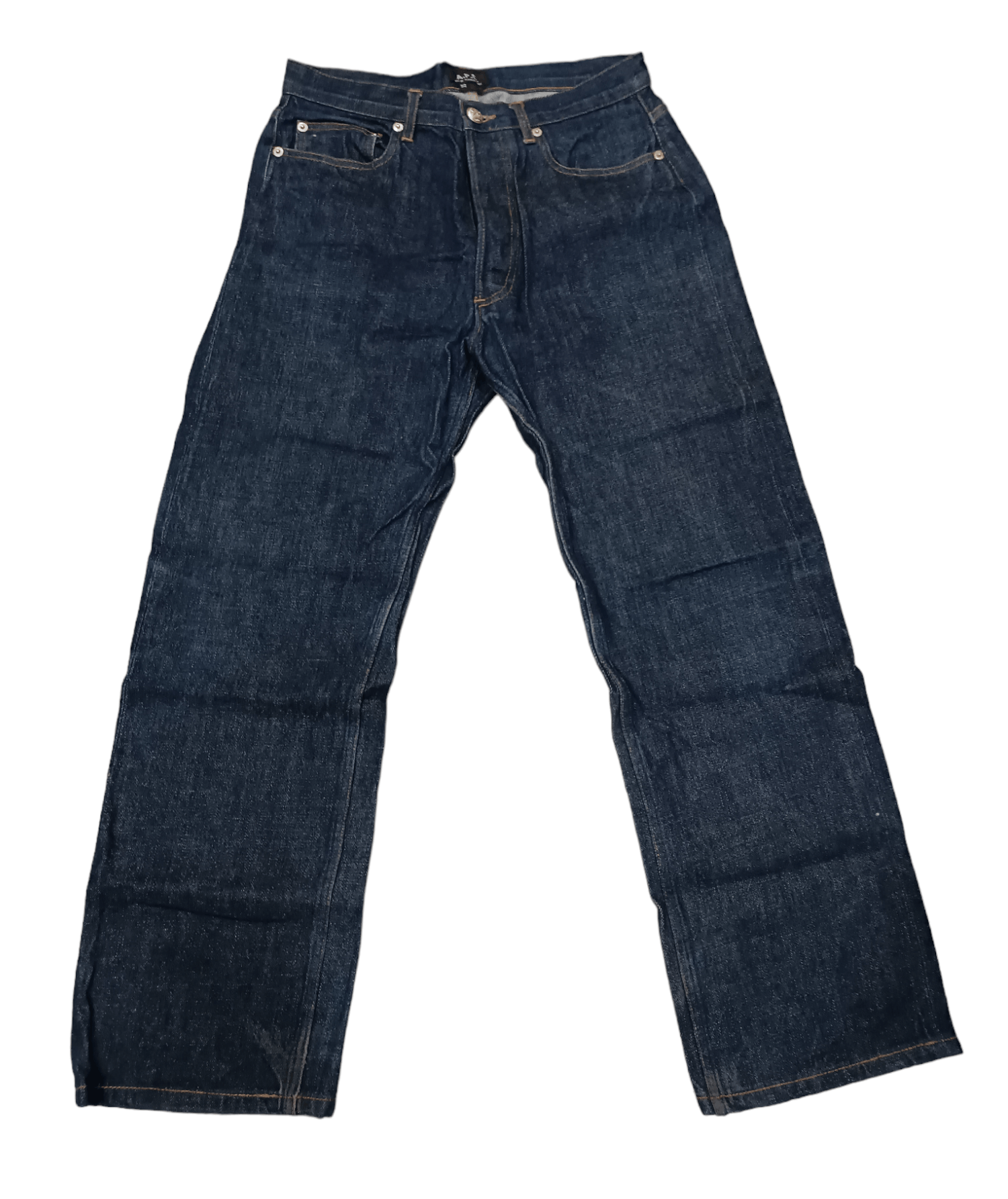A.P.C. A.P.C. APC Mens Selvedge Dark Blue Jeans Indigo Size US 30 / EU 46 - 1 Thumbnail