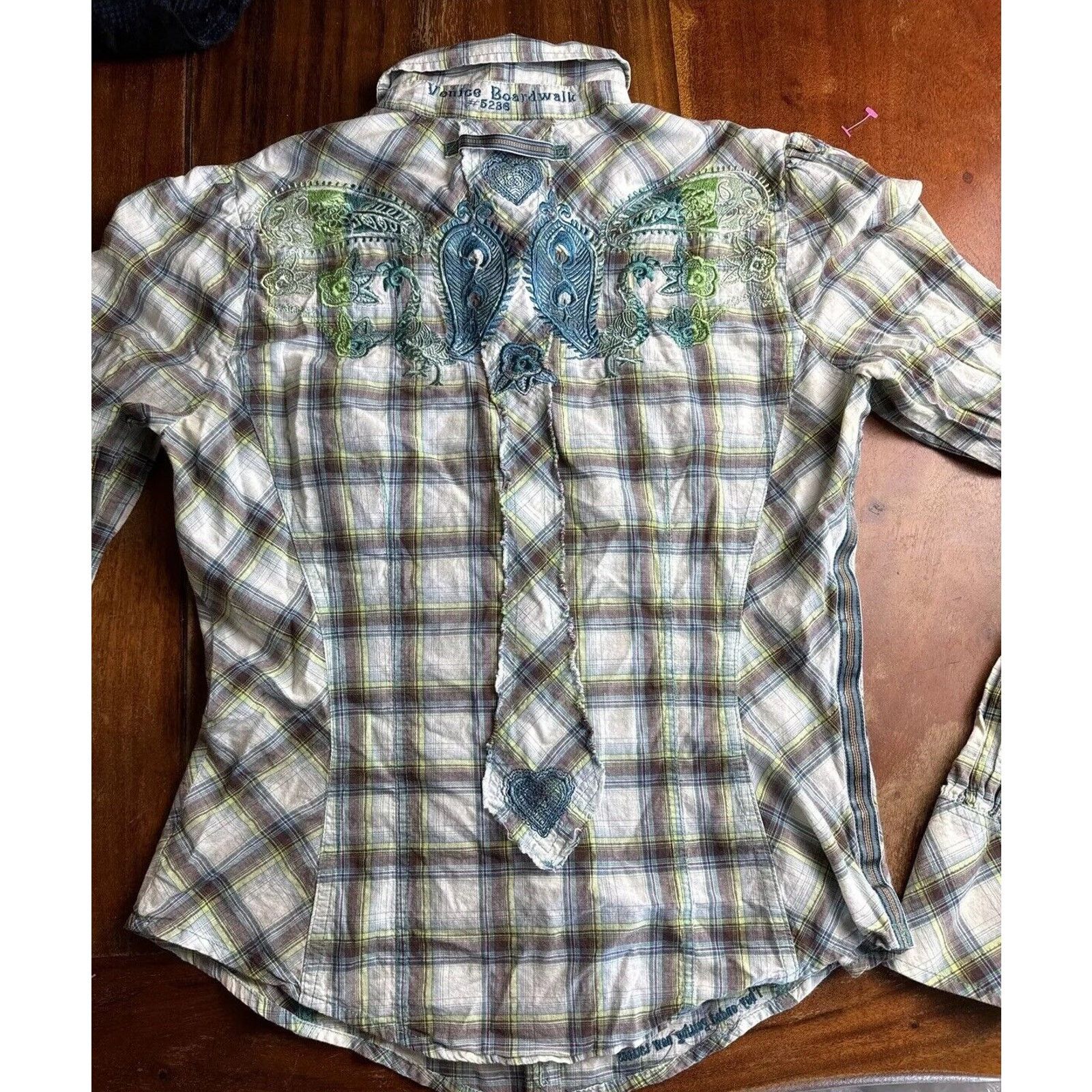 Johnny Was Johny Was 3J Workshop Women’s Plaid Embroidered Shirt Venice Size S / US 4 / IT 40 - 6 Thumbnail