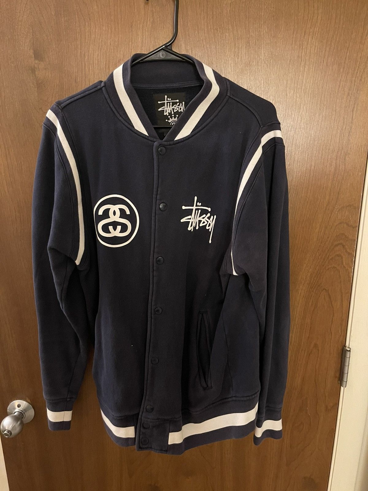 Streetwear × Stussy × Vintage Stussy varsity jacket | Grailed