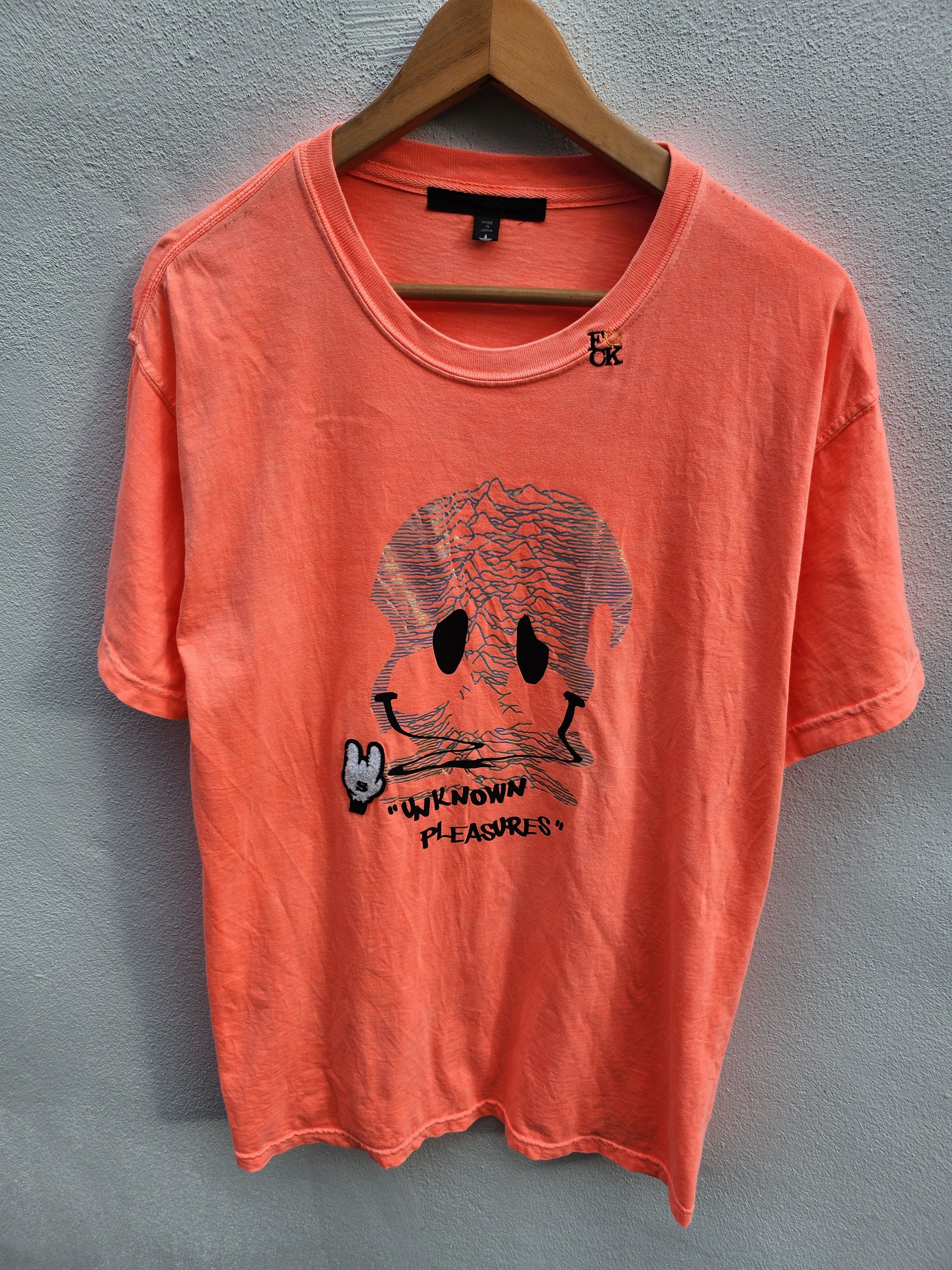 Japanese Brand 💥 Libral Inc Stud Muffin Unknown Pleasures Japan Tee Size US L / EU 52-54 / 3 - 1 Thumbnail
