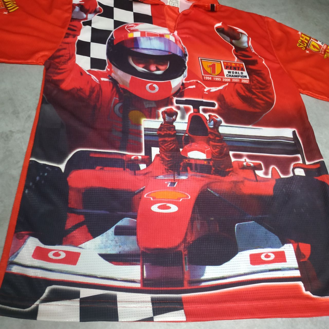 Ferrari Vintage Ferrari Michael Schumacher Formula 1 Jersey Tee Size US S / EU 44-46 / 1 - 3 Thumbnail