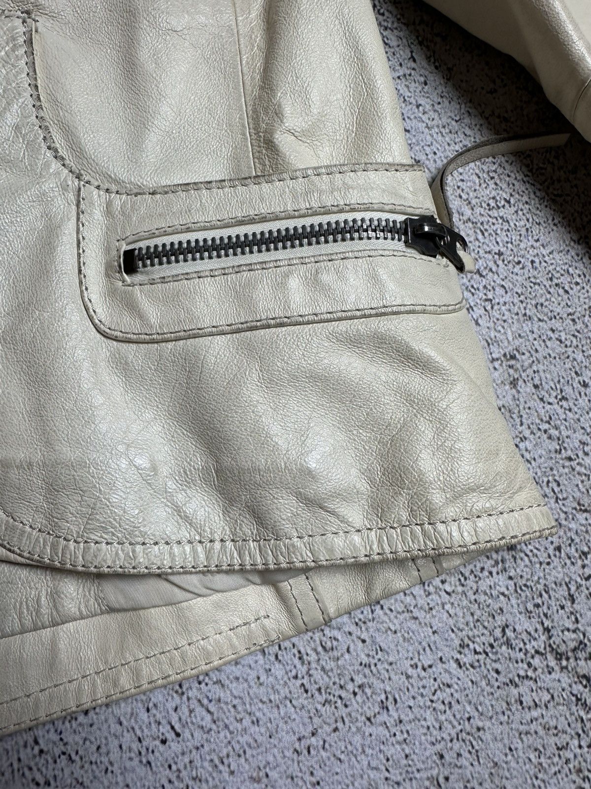 Japanese Brand × Vintage Leather jacket l.g.b japanese goa archive y2k Size M / US 6-8 / IT 42-44 - 4 Thumbnail