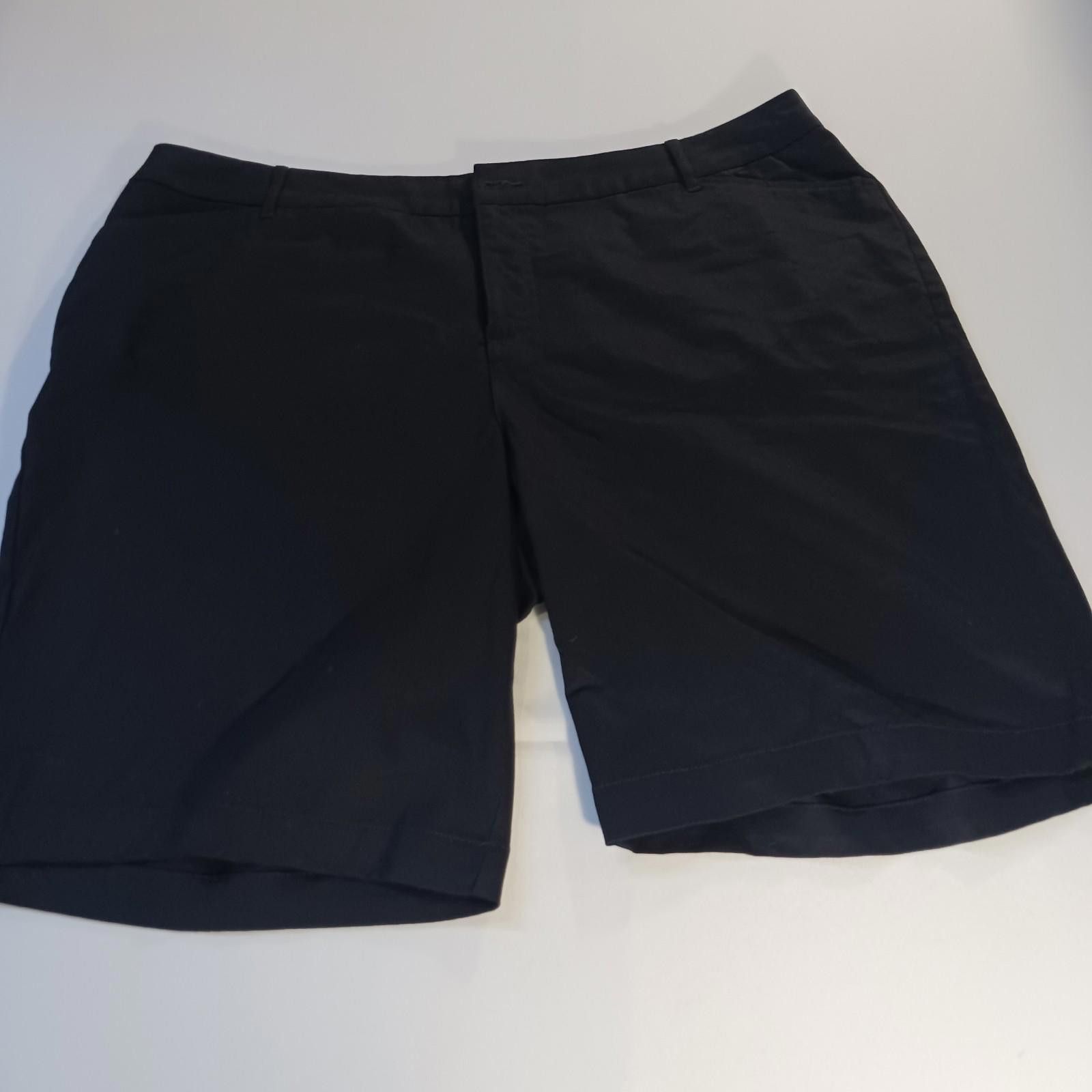 St. Johns Bay St John's Bay Womens Black Bermuda Shorts Size 24W (44×11.5) Size 42" / US 20 - 11 Thumbnail