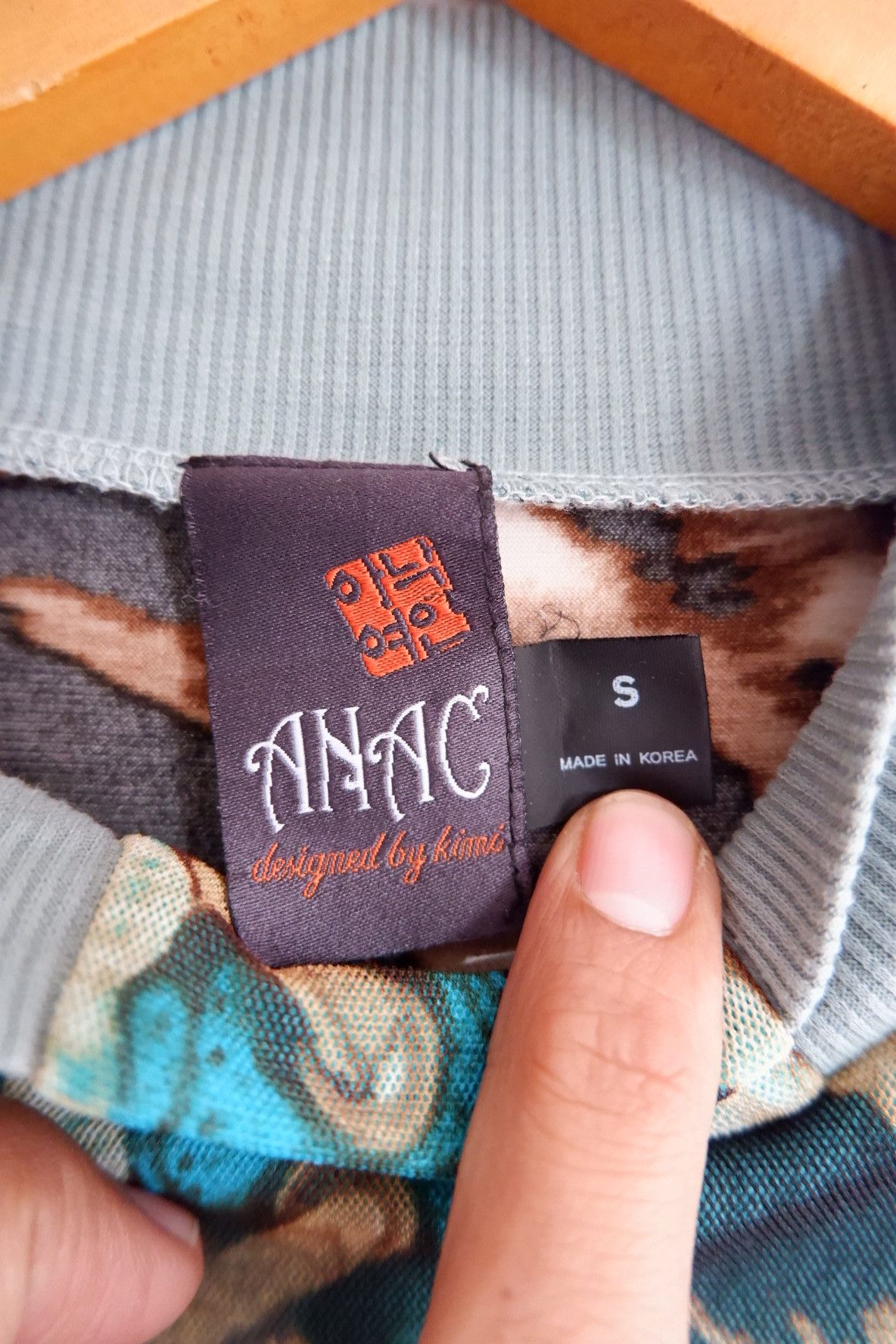 Japanese Brand Vintage Y2K ANAC Printed Mesh Long Sleeve Size M / US 6-8 / IT 42-44 - 6 Thumbnail