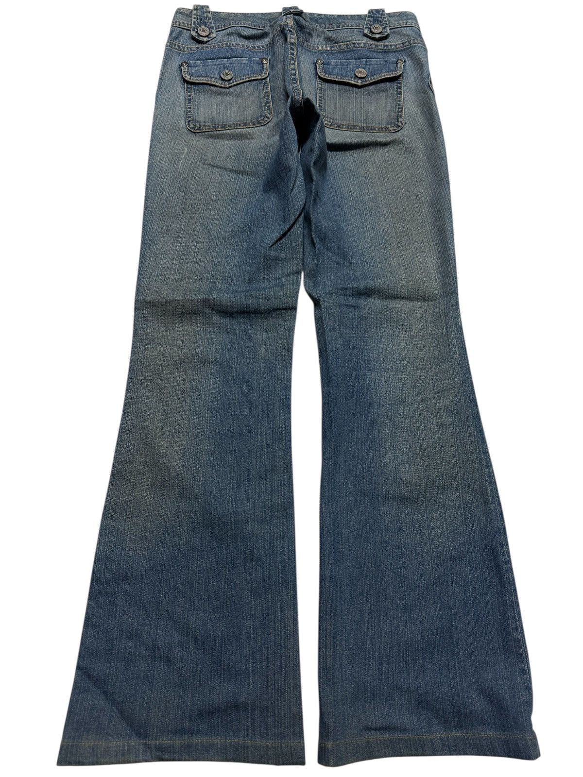 Japanese Brand 💥FLARED💥BANANA REPUBLIC RUSTY MUDWASH BUSHPANTS RARE DENIM Size US 30 / EU 46 - 2 Thumbnail