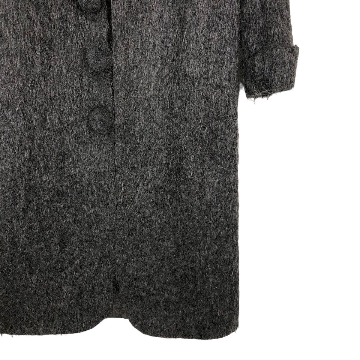 Japanese Brand 🔥Rich Grey - Mohair Wool Long Jacket Kaneko Isao Japan Size US M / EU 48-50 / 2 - 5 Thumbnail
