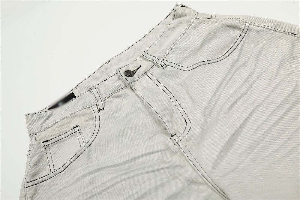 Vintage Men's retro loose casual spray-painted dirty machete jeans Size US 32 / EU 48 - 3 Thumbnail