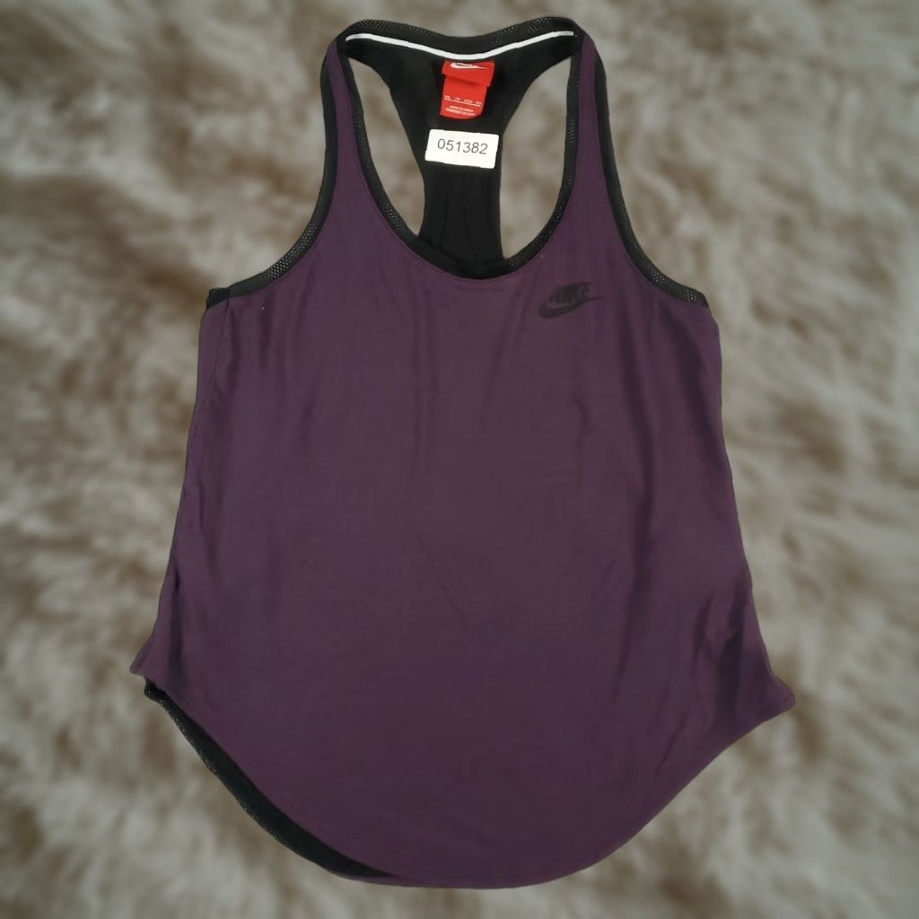 Nike Nike Tank Shirt Womens XS Purple Swoosh Dri Fit Active Running Shirt Size XS / US 0-2 / IT 36-38 - 1 Thumbnail