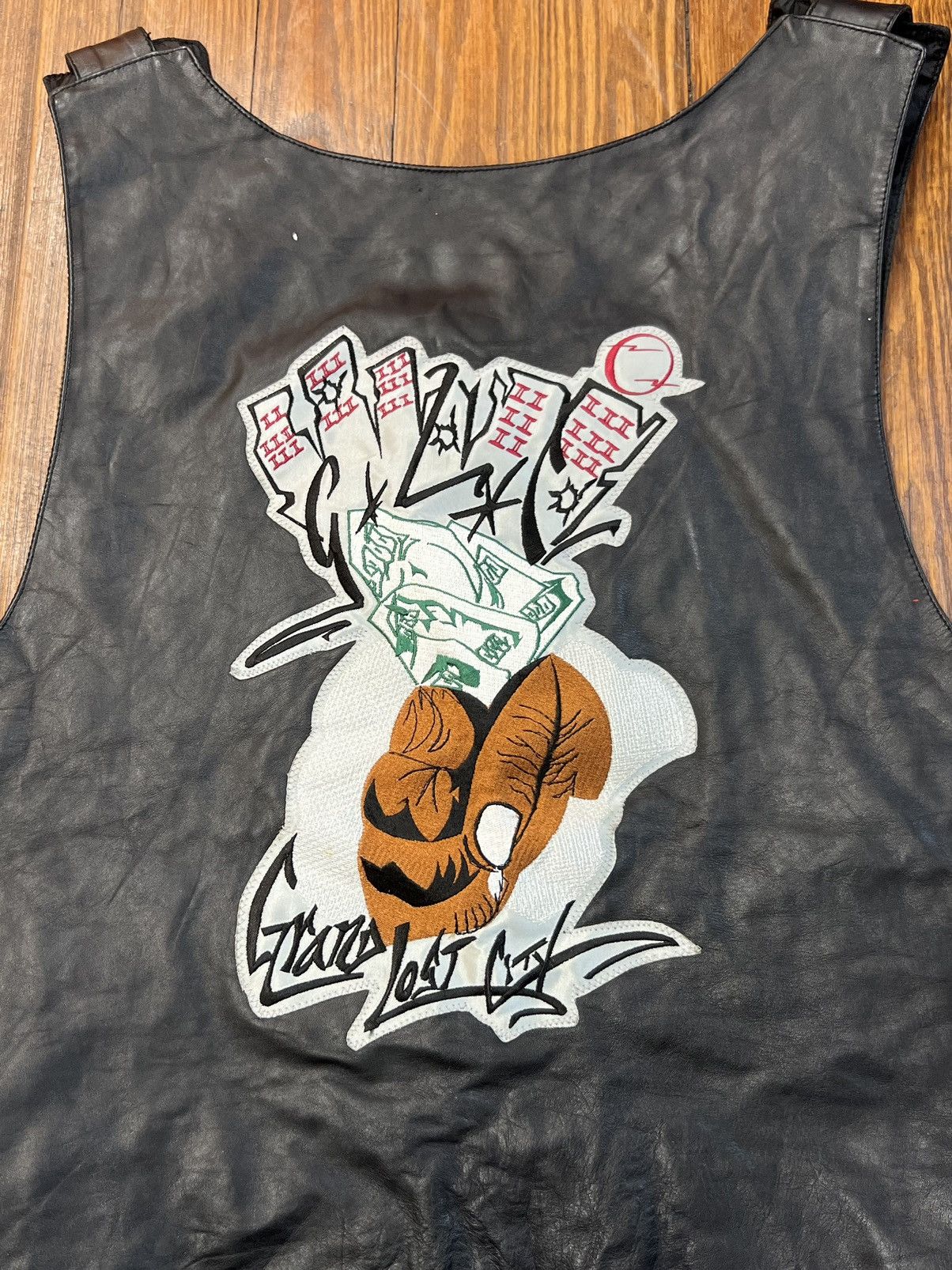 Genuine Leather × Vintage Vintage Leather Biker Vest Motorcycle Club Ruff Ryders Size US XXL / EU 58 / 5 - 5 Thumbnail