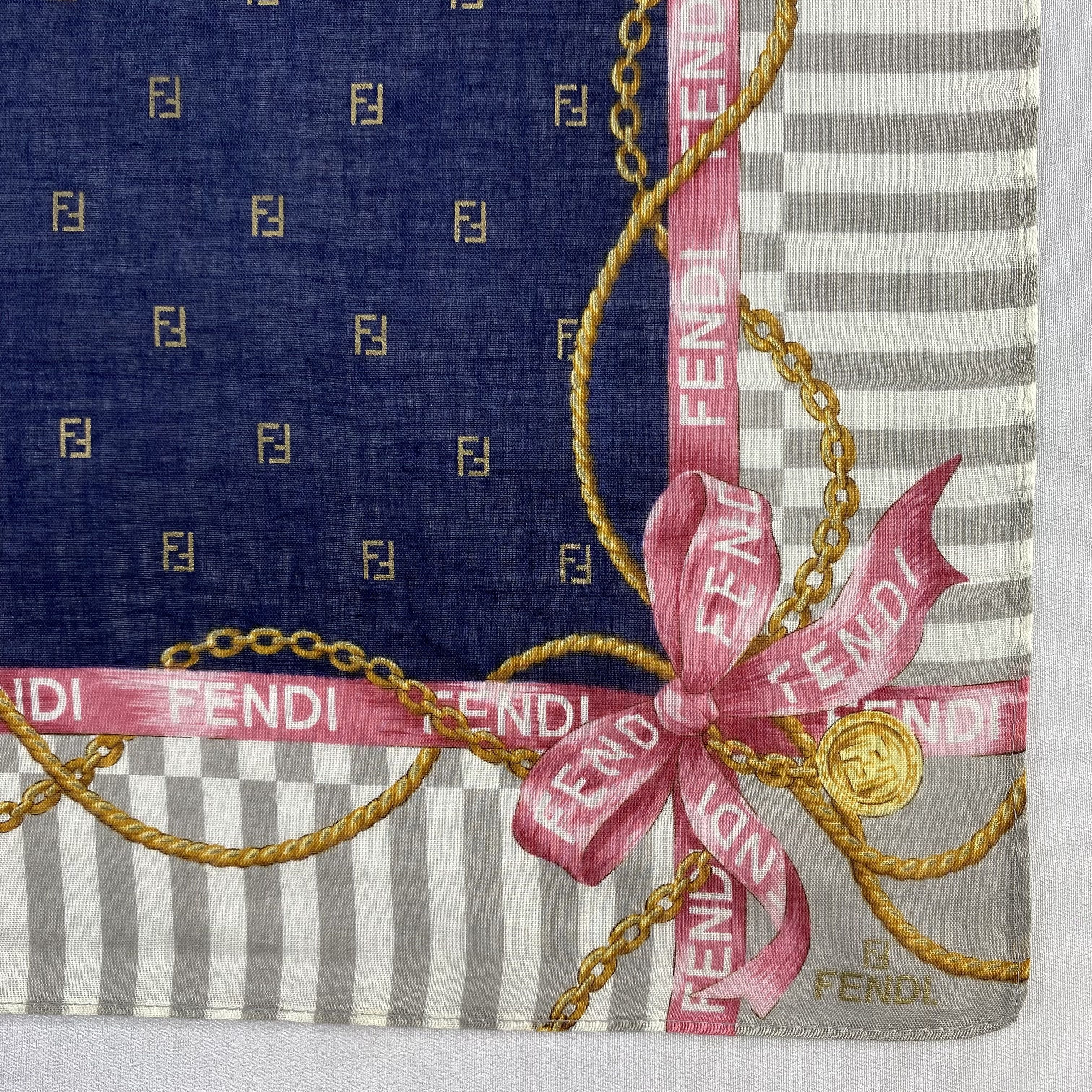 Vintage Fendi Handkerchief / Neckerchief / Bandana-P1053 Size ONE SIZE - 3 Thumbnail