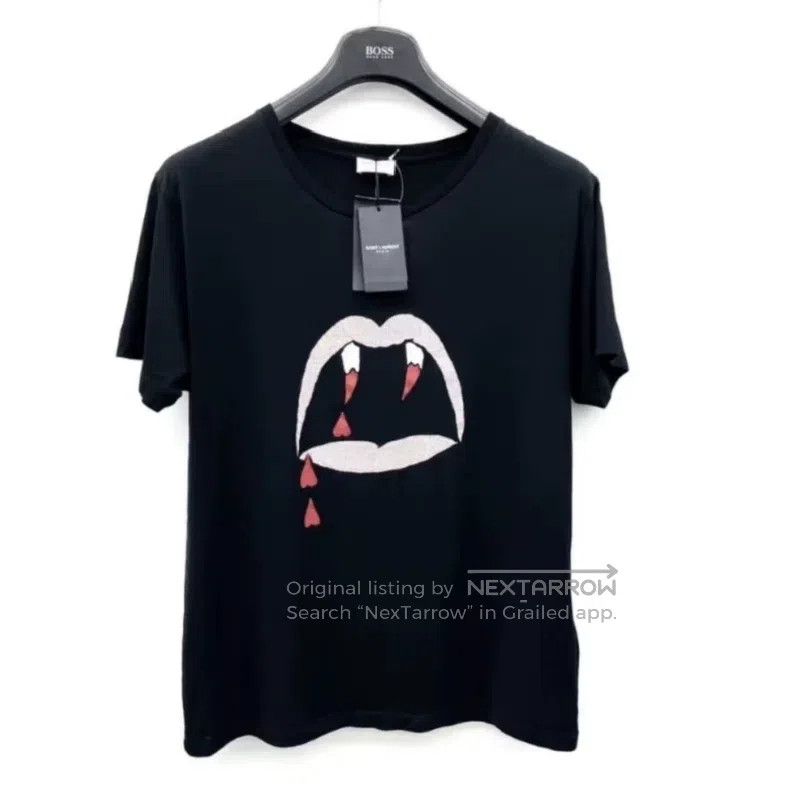 Saint Laurent Paris Saint Laurent Paris Blood tooth short-sleeved shirt Size US L / EU 52-54 / 3 - 1 Thumbnail