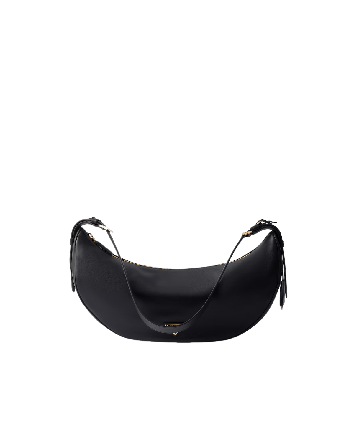 Prada PRADA Demi Lune Large Black Leather New Size ONE SIZE - 1 Thumbnail