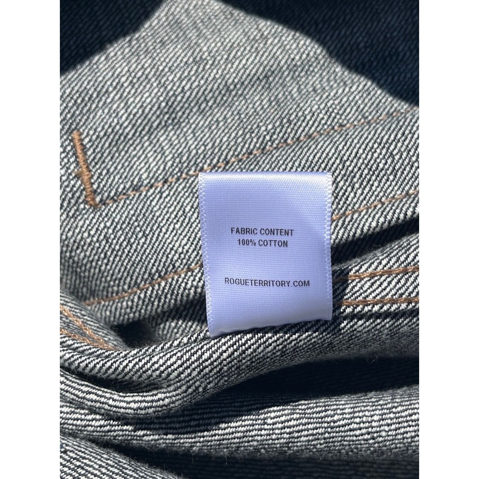 Rogue Territory Rogue Territory Cryptic Japanese Selvedge Denim Shirt 2XL Size US XXL / EU 58 / 5 - 16 Thumbnail