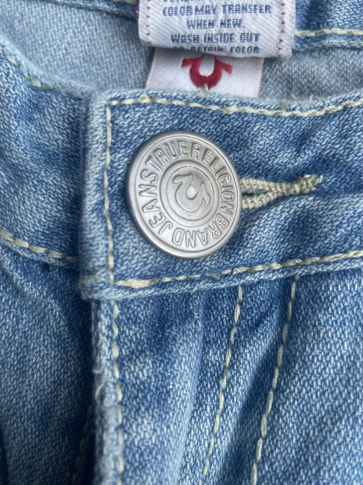 True Religion True Religion Joey Big T Distresed Denim Size 32" / US 10 / IT 46 - 14 Thumbnail