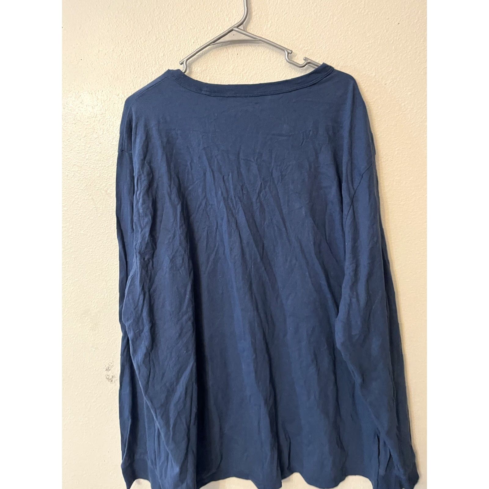 Vintage Free Assembly Blue Long Sleeve T-Shirt Women 3XL Cotton Crewneck Tee Everyday Size XXL / US 16-18 / IT 52-54 - 3 Thumbnail
