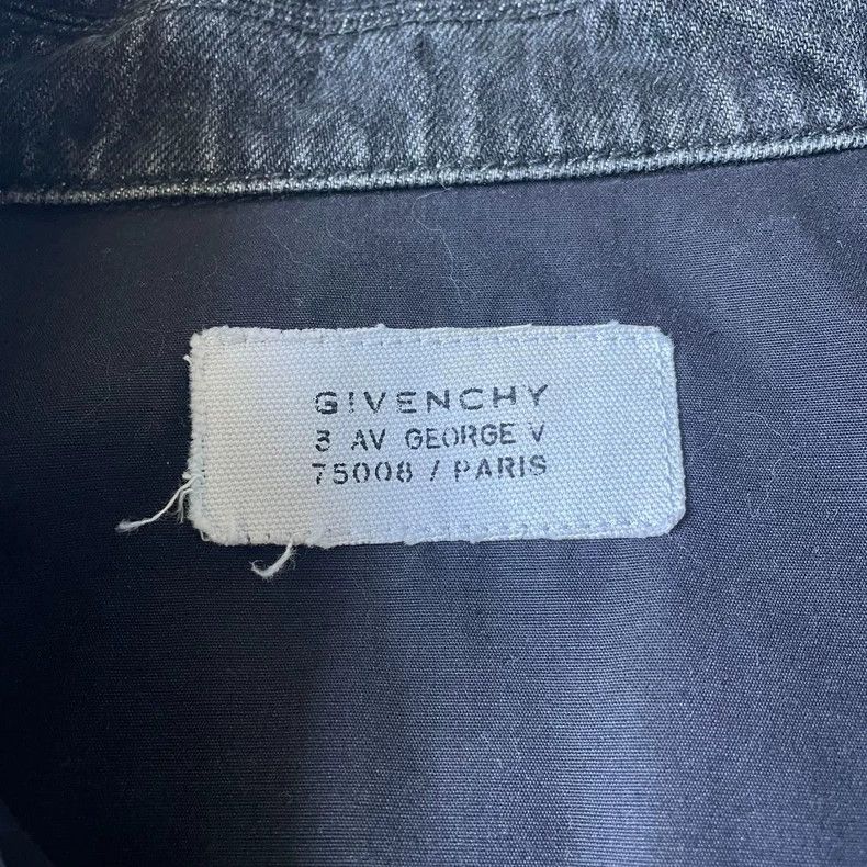 Givenchy Givenchy White Letter Logo Denim Water-washed Reversible C Size US XL / EU 56 / 4 - 4 Thumbnail