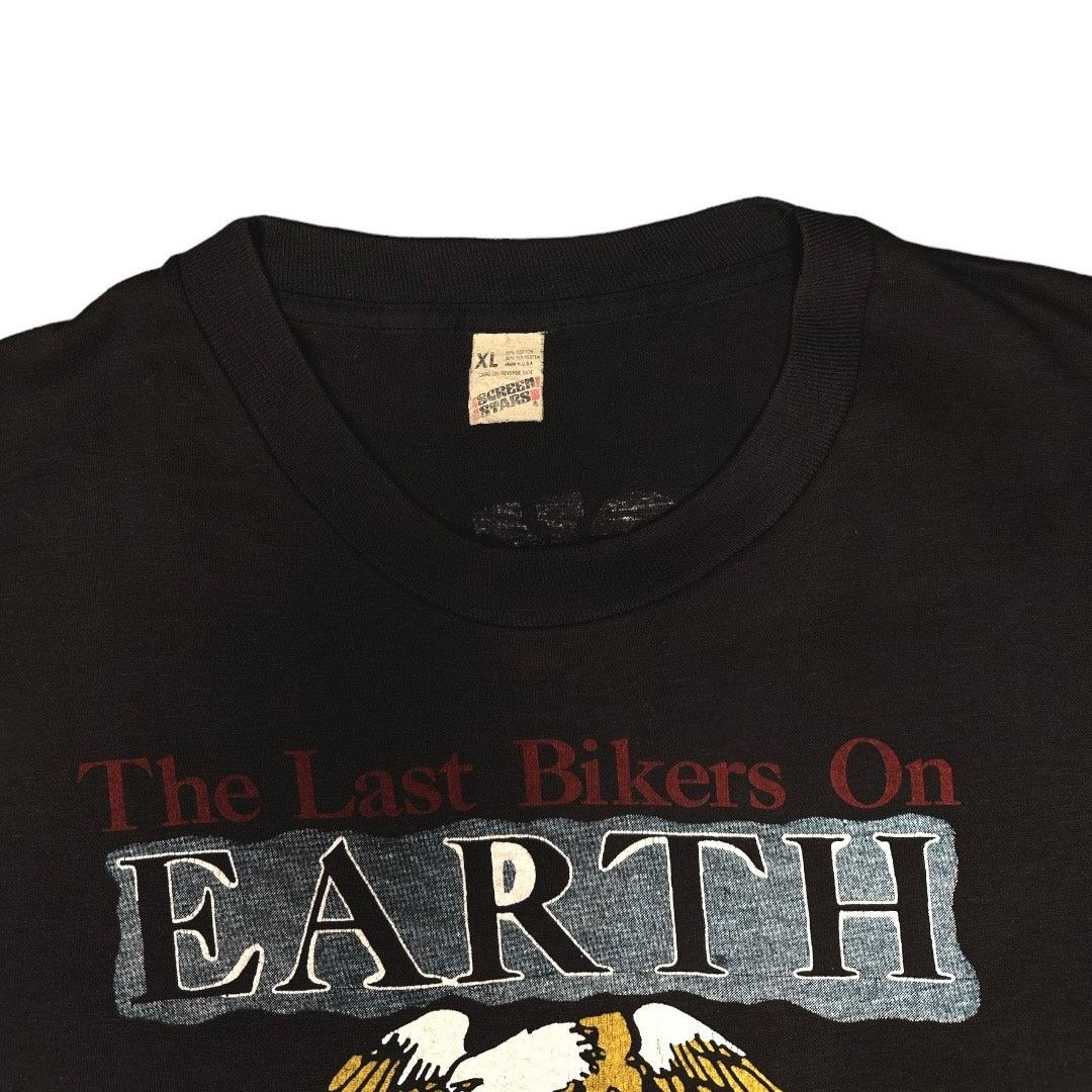 Harley Davidson 1970-80s Harley Davidson Brooklyn New York Last Bikers Tee Size US XL / EU 56 / 4 - 3 Thumbnail