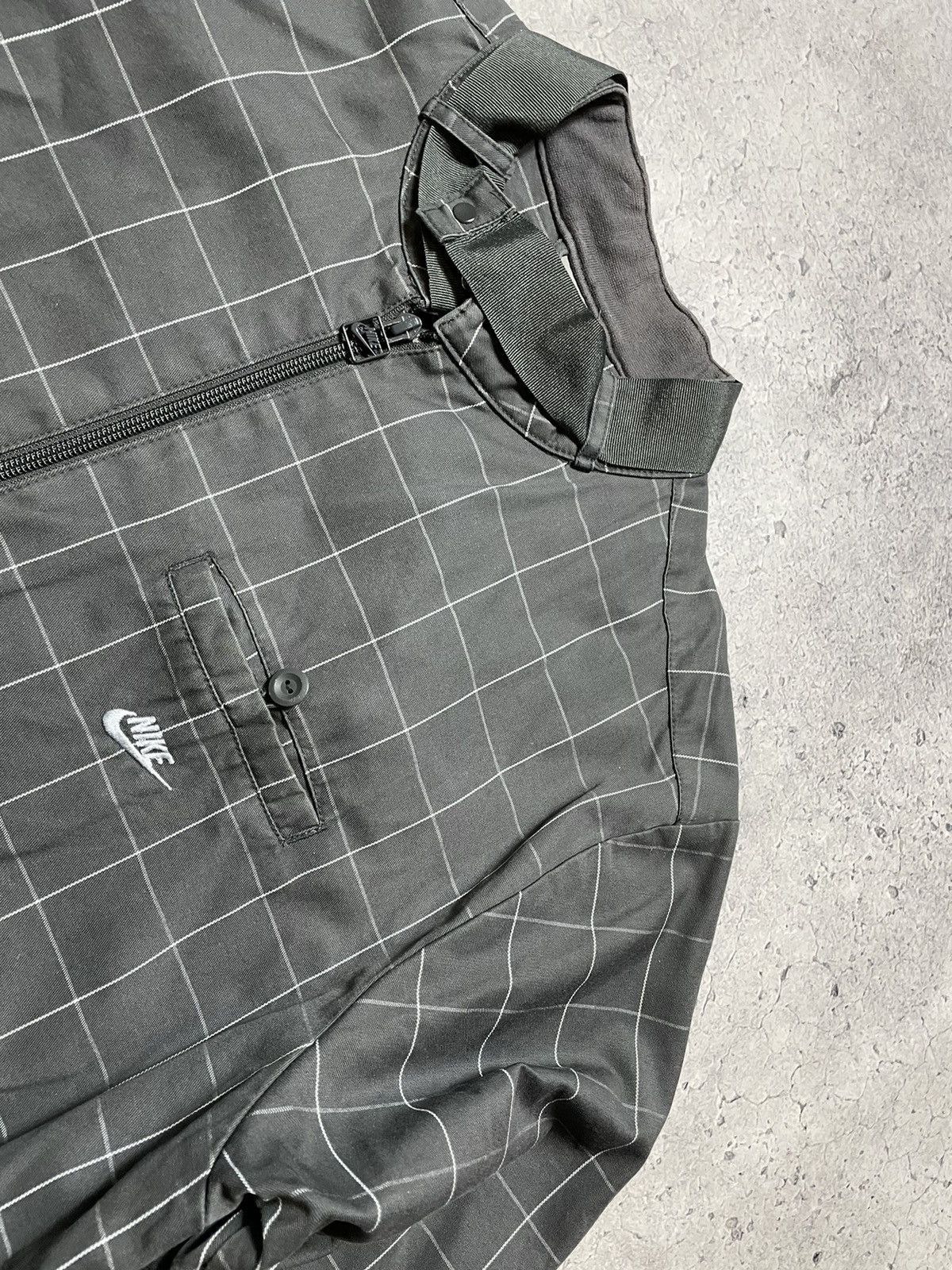 Nike Vintage Nike Y2K Checkered Bomber Jacket Drill Size US L / EU 52-54 / 3 - 5 Thumbnail