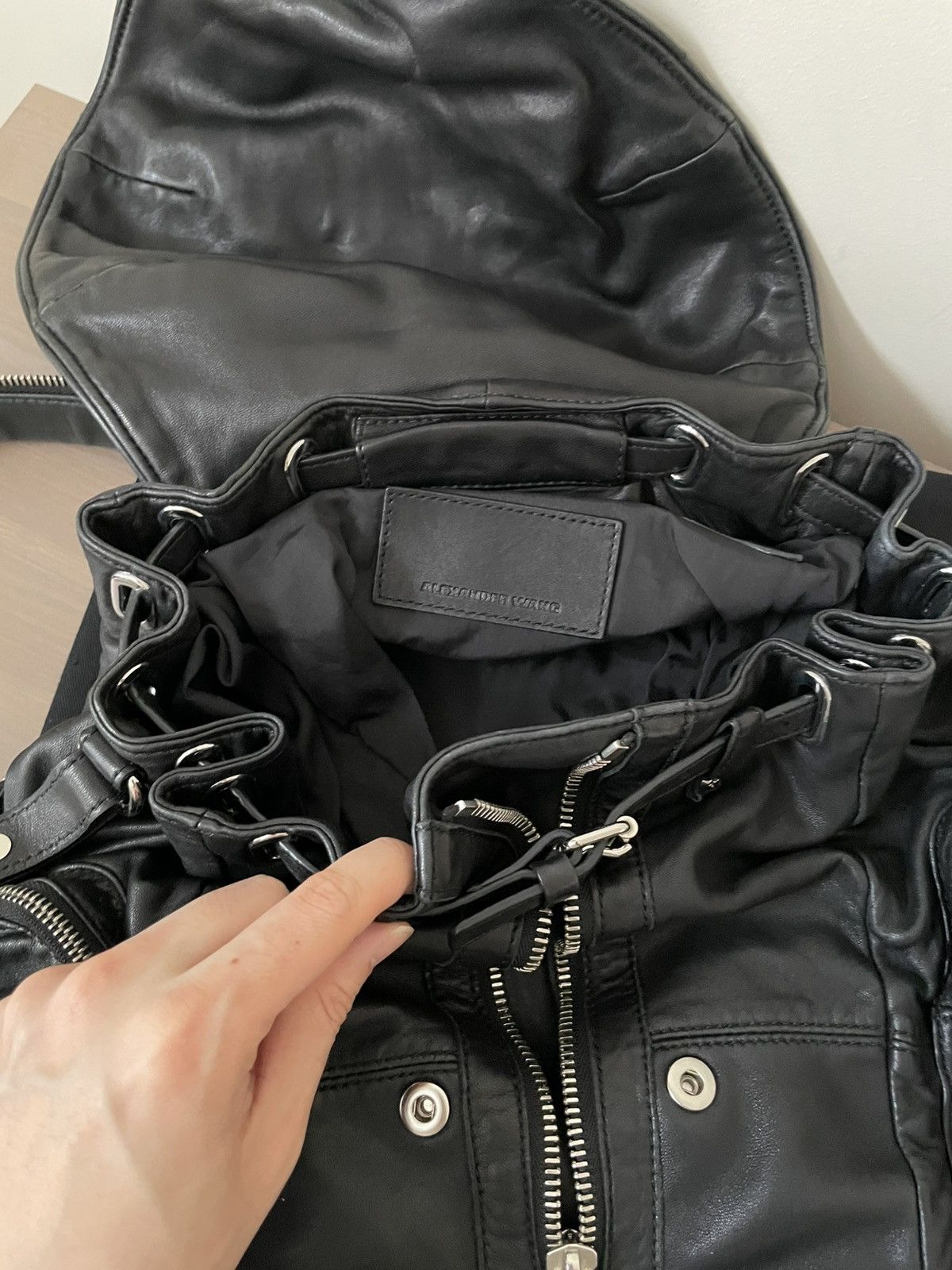 Alexander Wang Alexander Wang Marti convertiable backpack black leather Size ONE SIZE - 13 Thumbnail