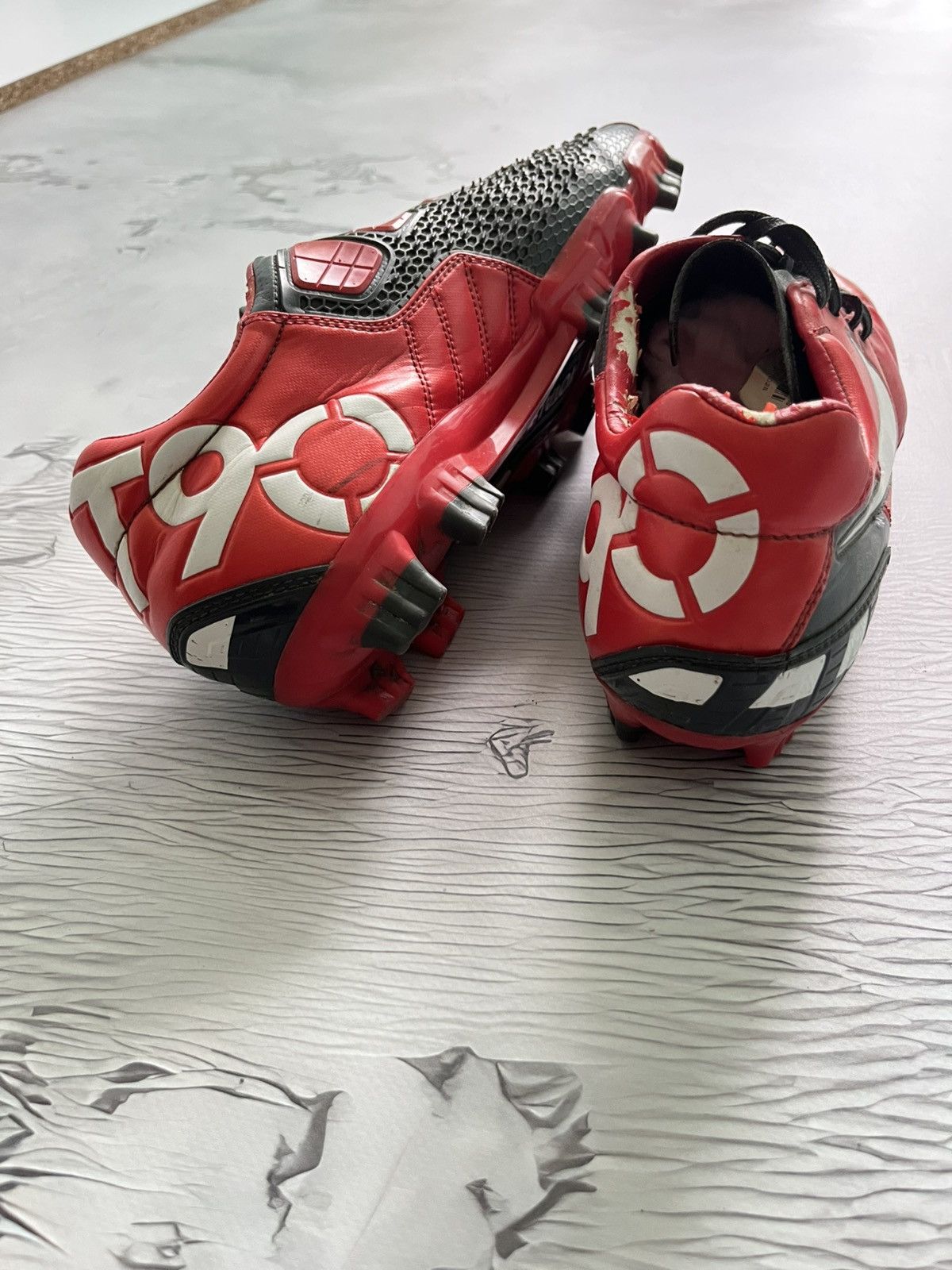 Nike Nike Total 90 Shoot III Vintage Football Soccer Boots Red Size US 10.5 / EU 43-44 - 4 Thumbnail