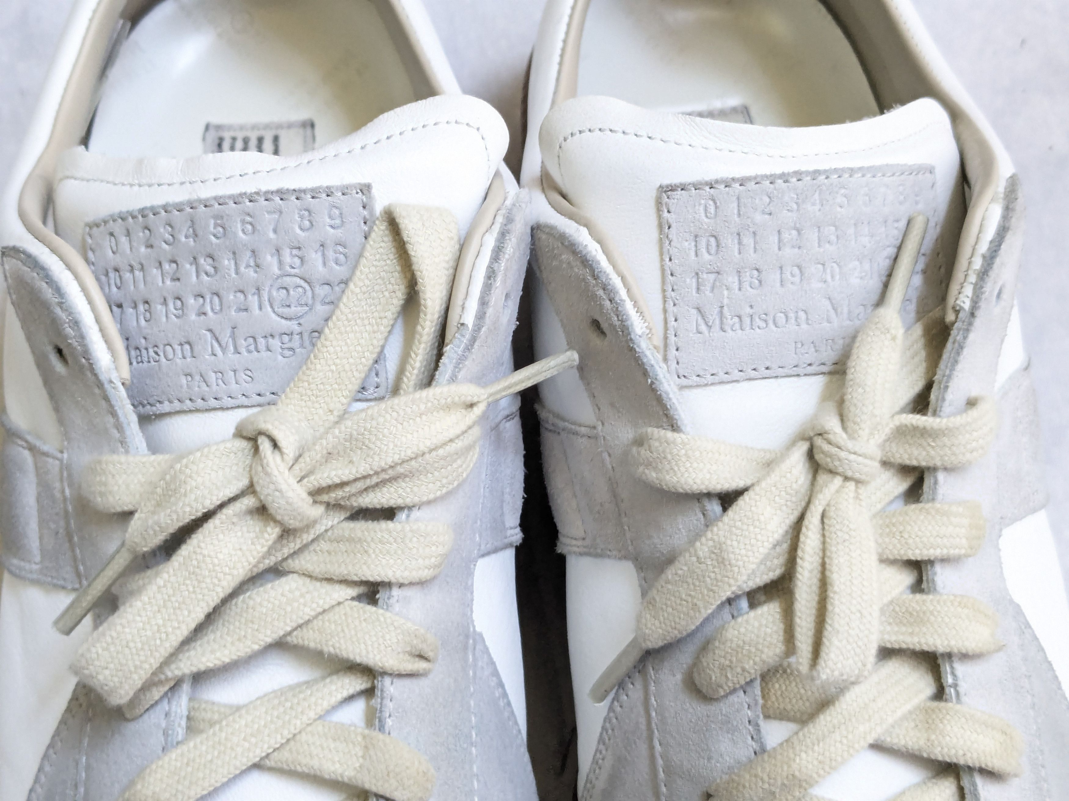 Maison Margiela Maison Margiela Replica GAT Sneaker white gray 13 46 low top Size US 13 / EU 46 - 7 Thumbnail