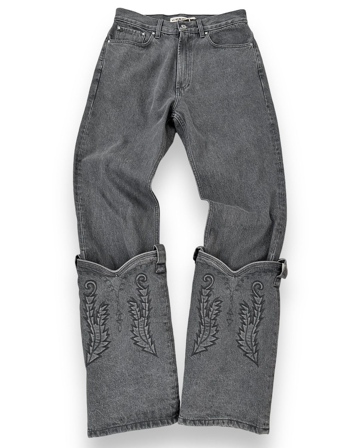 Image of Yproject Cowboy Grey Evergreen Denim in Blue, Men's (Size 30)