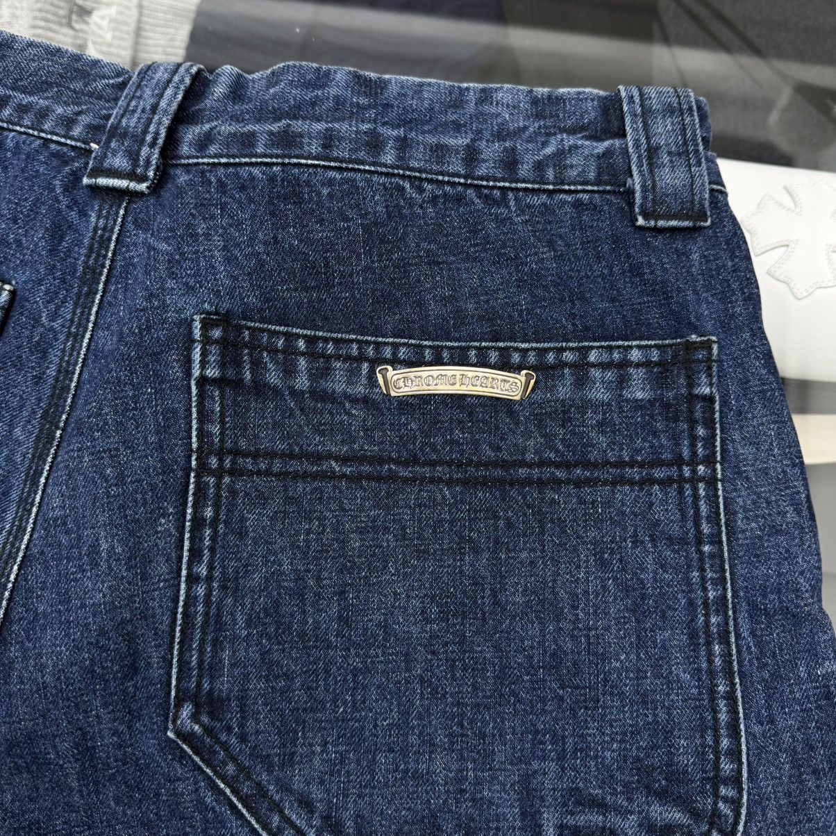 Chrome Hearts Chrome Hearts Double Knee Carpenter Denim Shorts Indigo Size US 33 - 10 Thumbnail