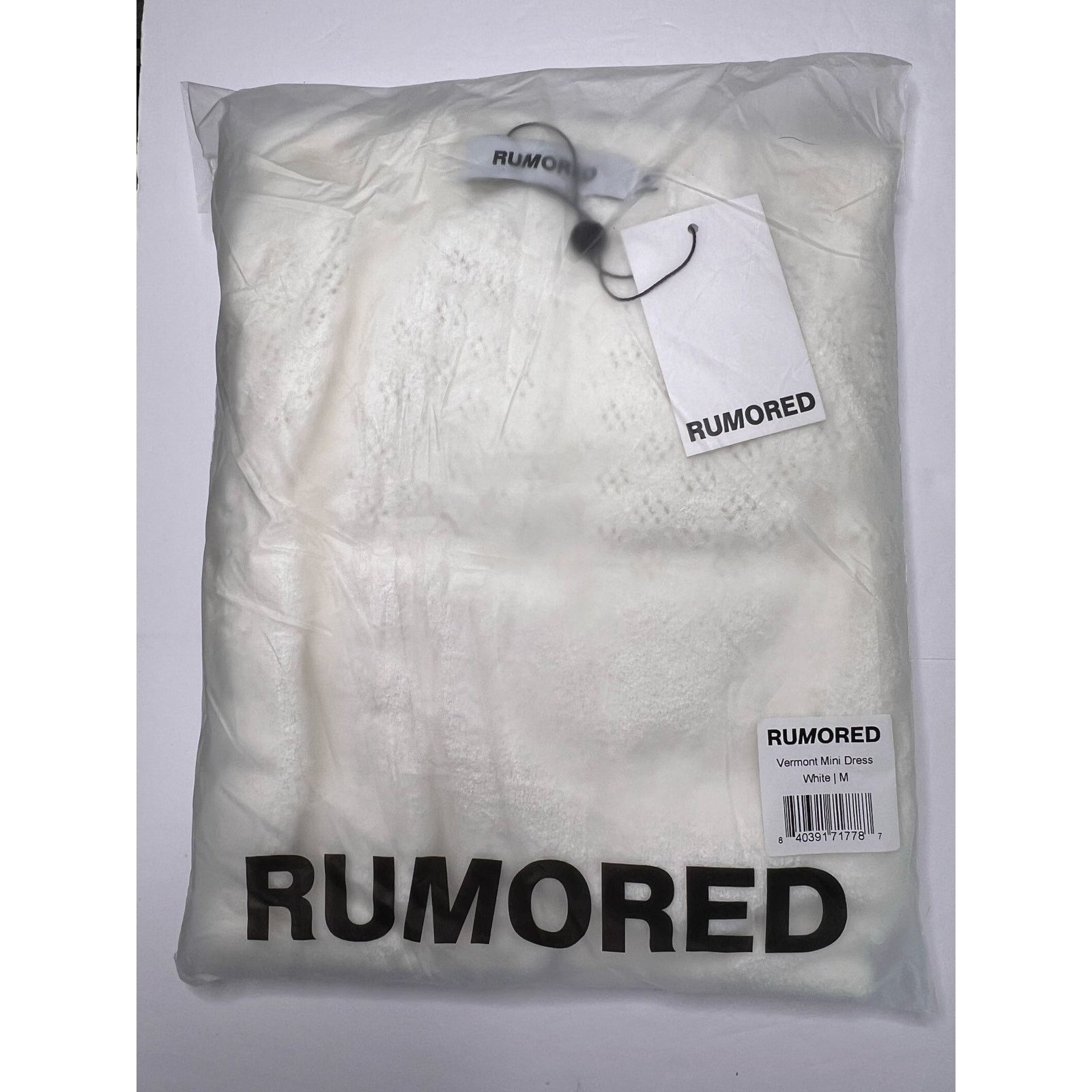 Other Rumored Vermont Mini Dress White MEDIUM Sweater NWT Size M / US 6-8 / IT 42-44 - 9 Thumbnail