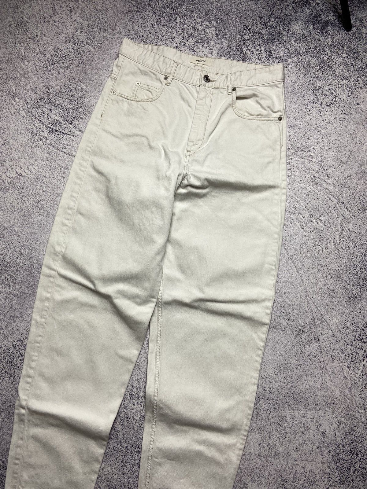 Designer × Isabel Marant Etoile Isabel Marant Etoile Jeans Women’s White Denim Pants Design Size 27" / US 4 / IT 40 - 4 Thumbnail