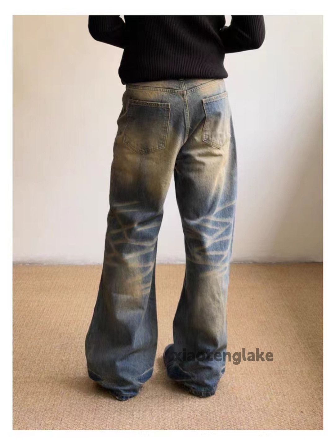 Jean xz vintage wide Leg loose baggy flared cleanfit jeans Size US 32 / EU 48 - 6 Thumbnail