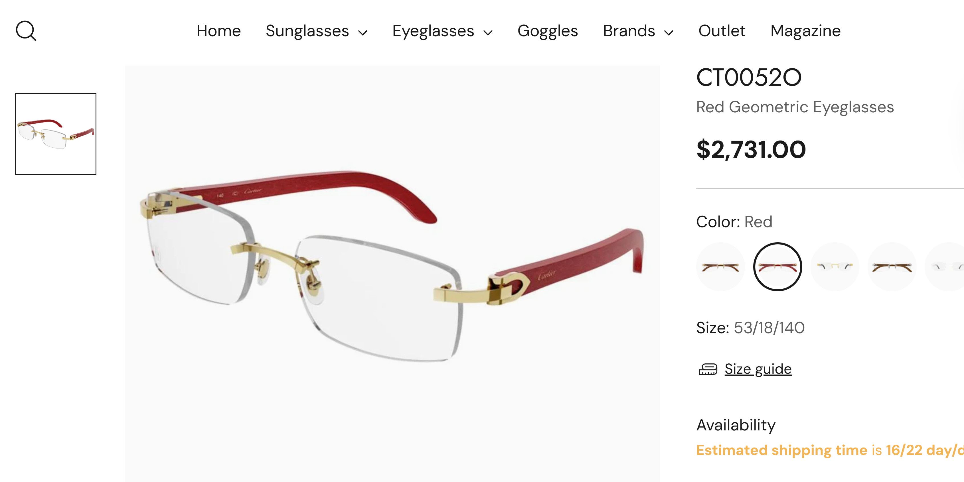 Cartier Luxury Vintage Cartier Bubinga Wood Eyewear – Authentic Size ONE SIZE - 17 Thumbnail