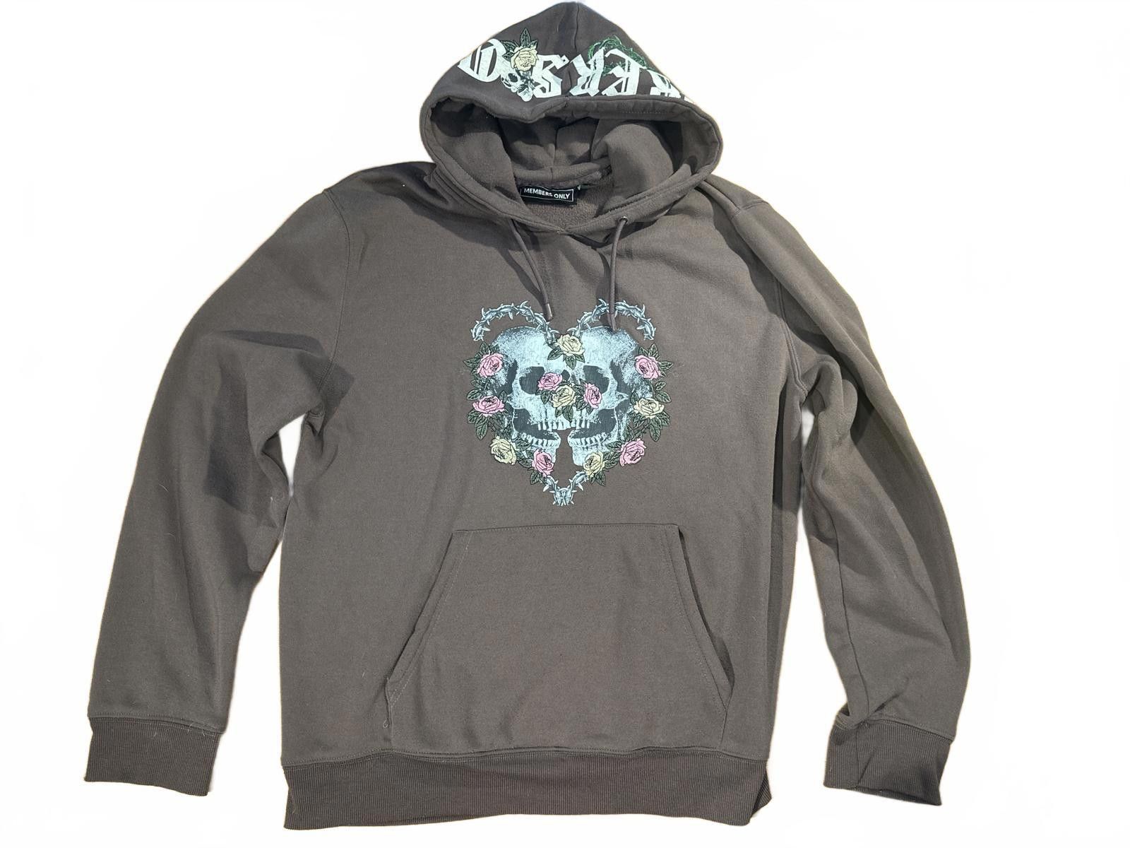 Members Only Members Only - Brown Flowers & Skulls Embroidered Size XL Size XL / US 12-14 / IT 48-50 - 1 Thumbnail