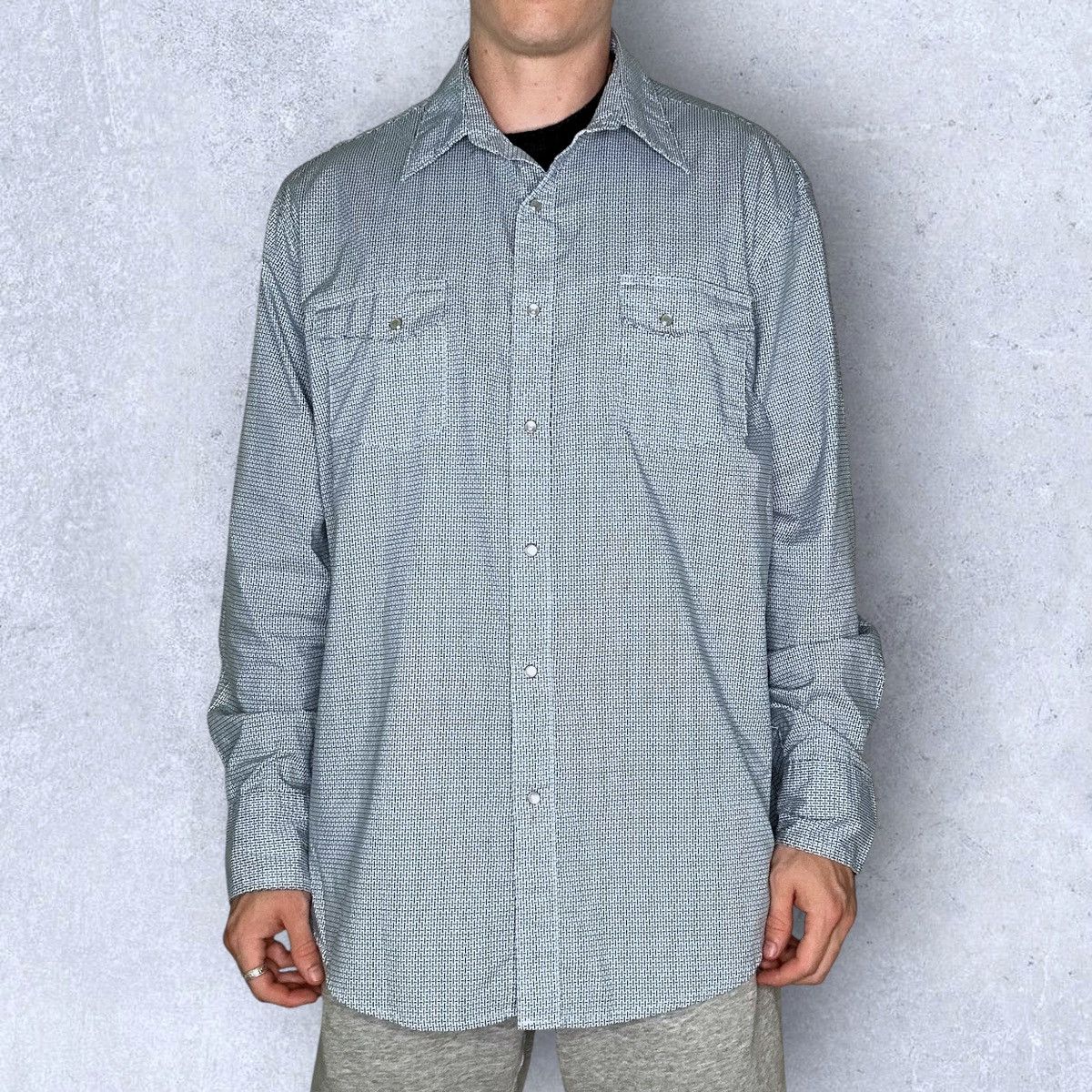 Wrangler Wrangler Western Pearl Snap button down shirt Size US XL / EU 56 / 4 - 2 Thumbnail